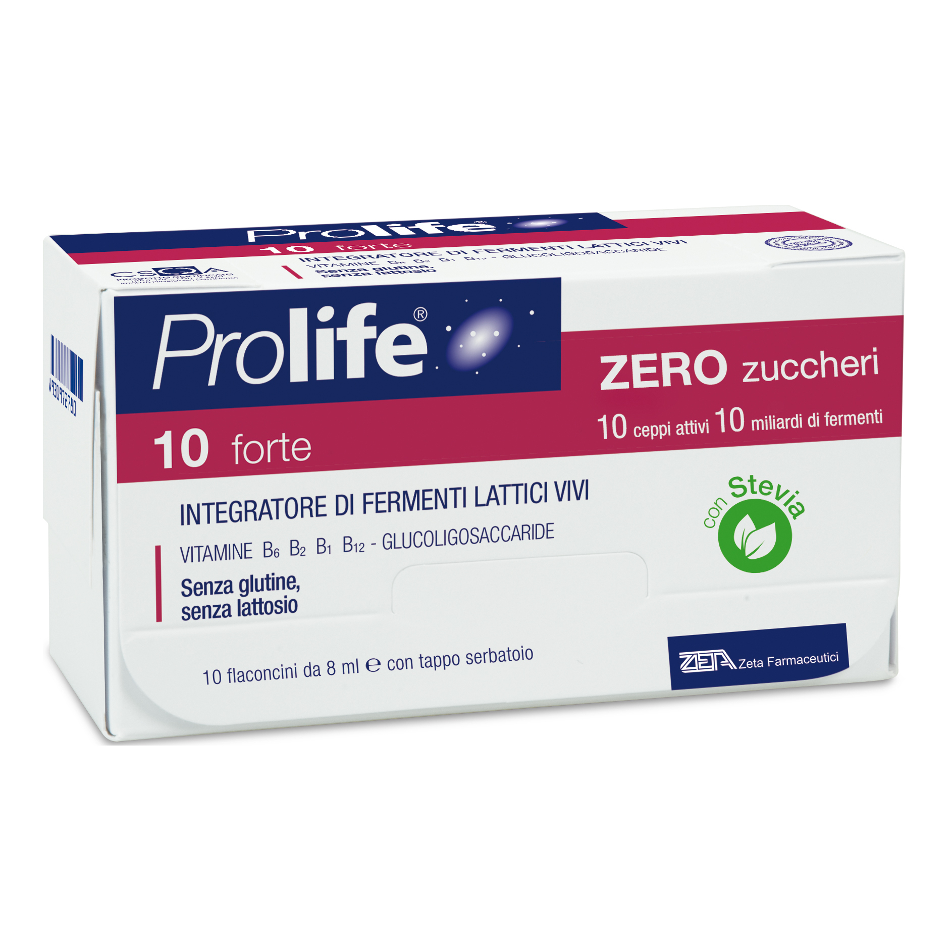 Prolife 10 miliardi zero zucchero 10 flaconi da 8 ml