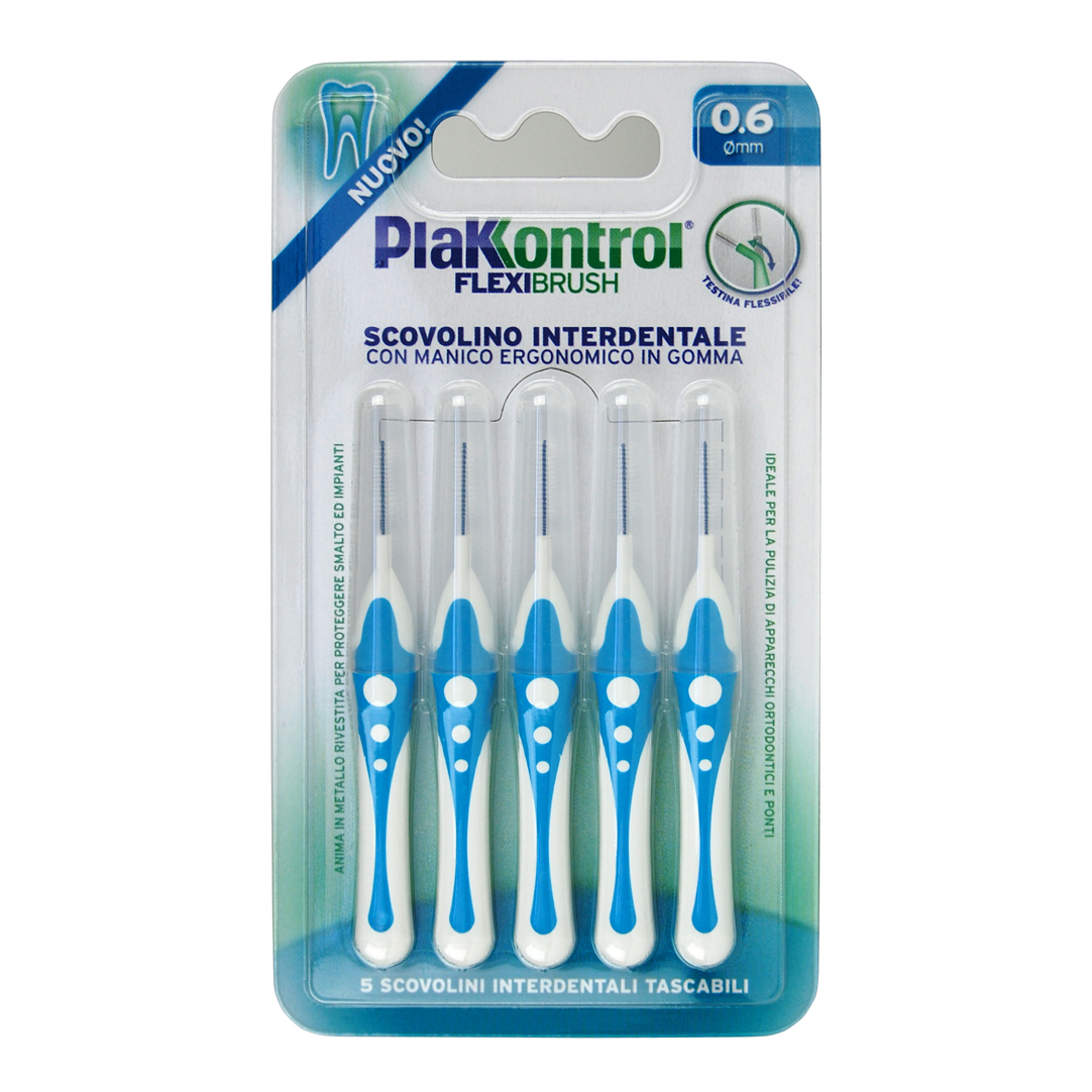 Plakkontrol scovolino interdentale flexi brush06 blister 5 pezzi