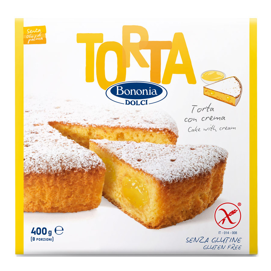 Bononia torta con crema senza glutine 400 g
