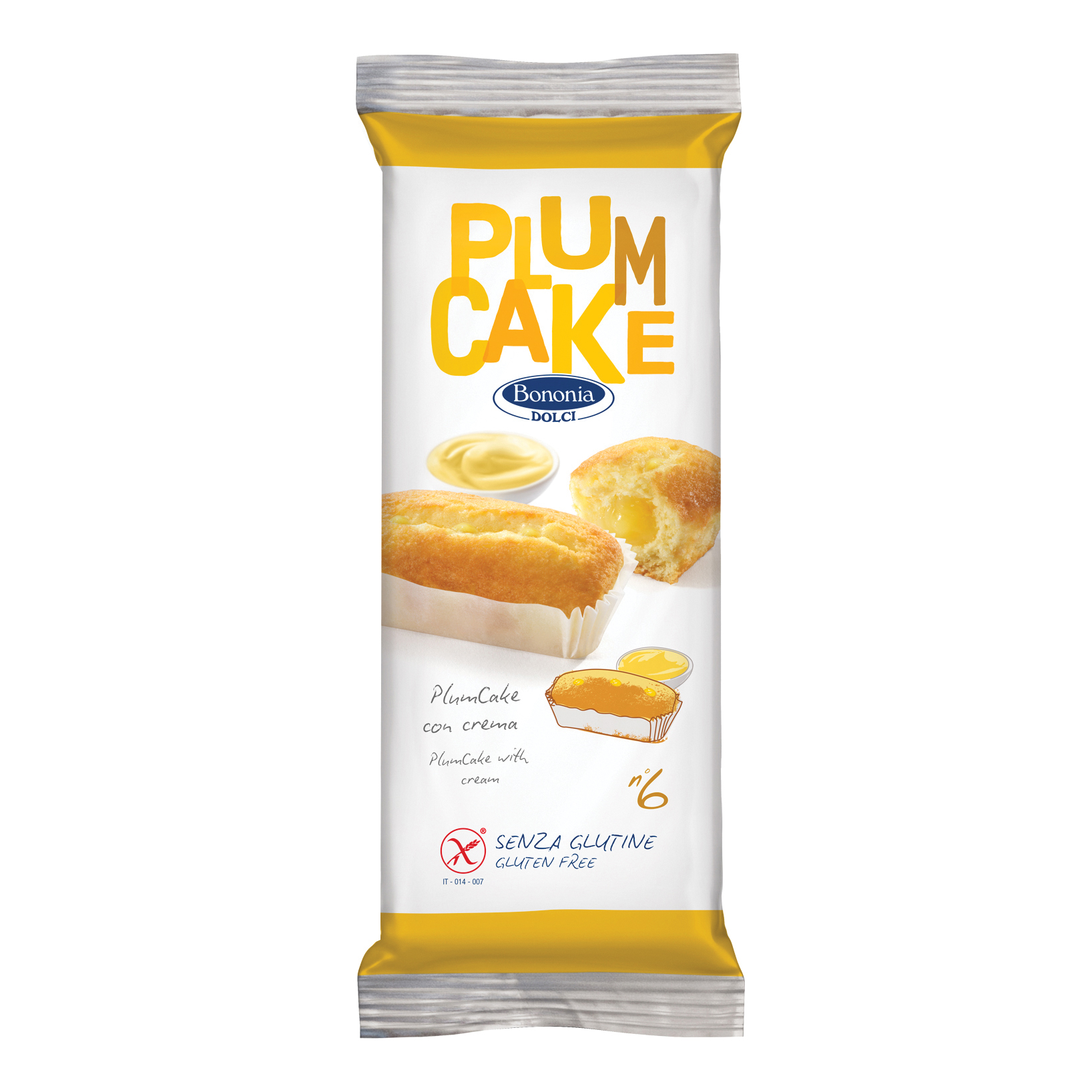 Bononia plumcake crema senza glutine 6 x 45 g