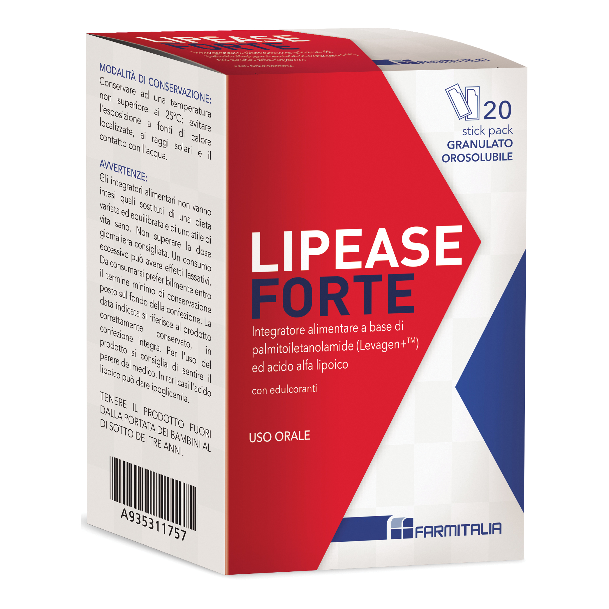 Lipease forte 20 stick pack monodose