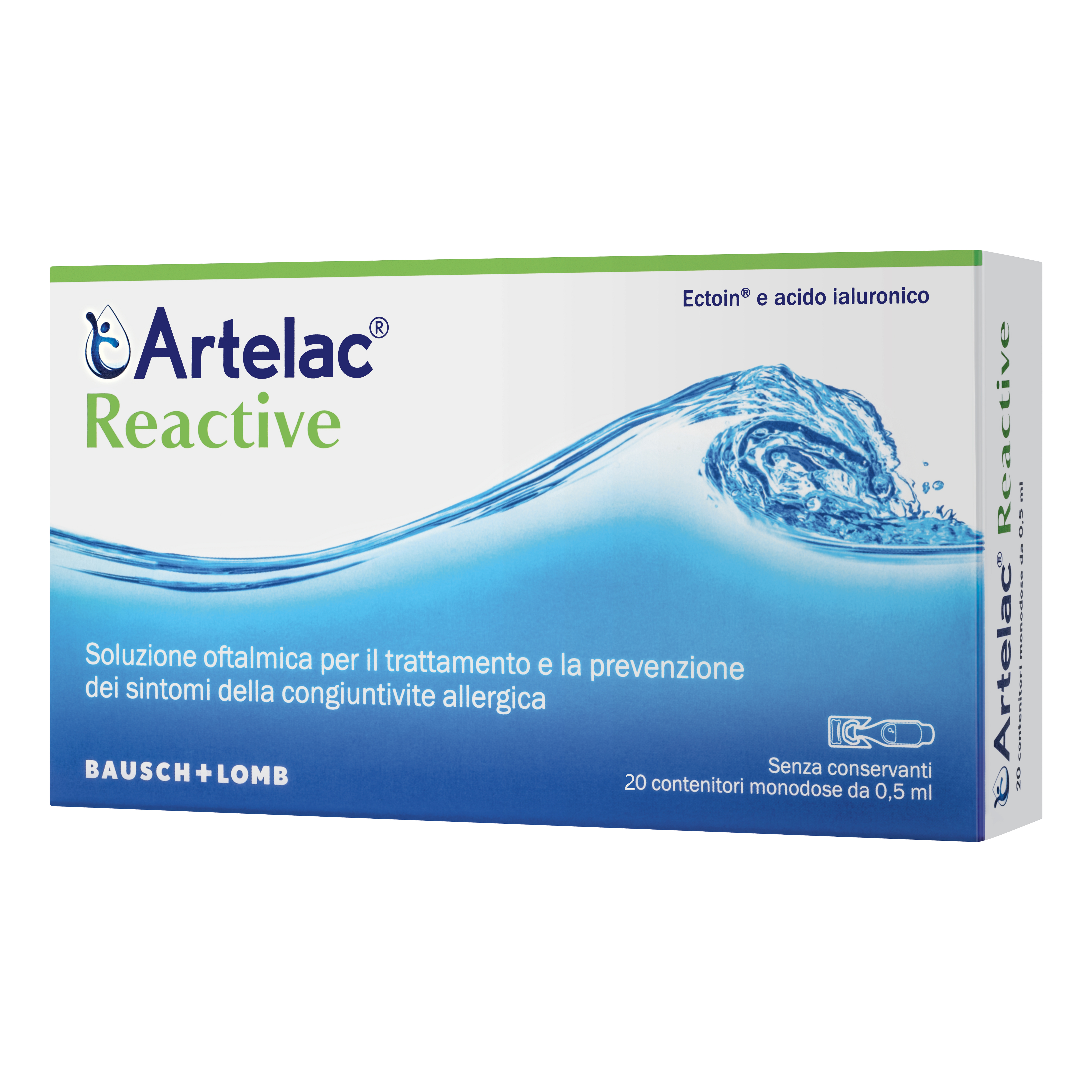 Artelac reactive soluzione oftalmica monodose 20 unita' da 0,5 ml