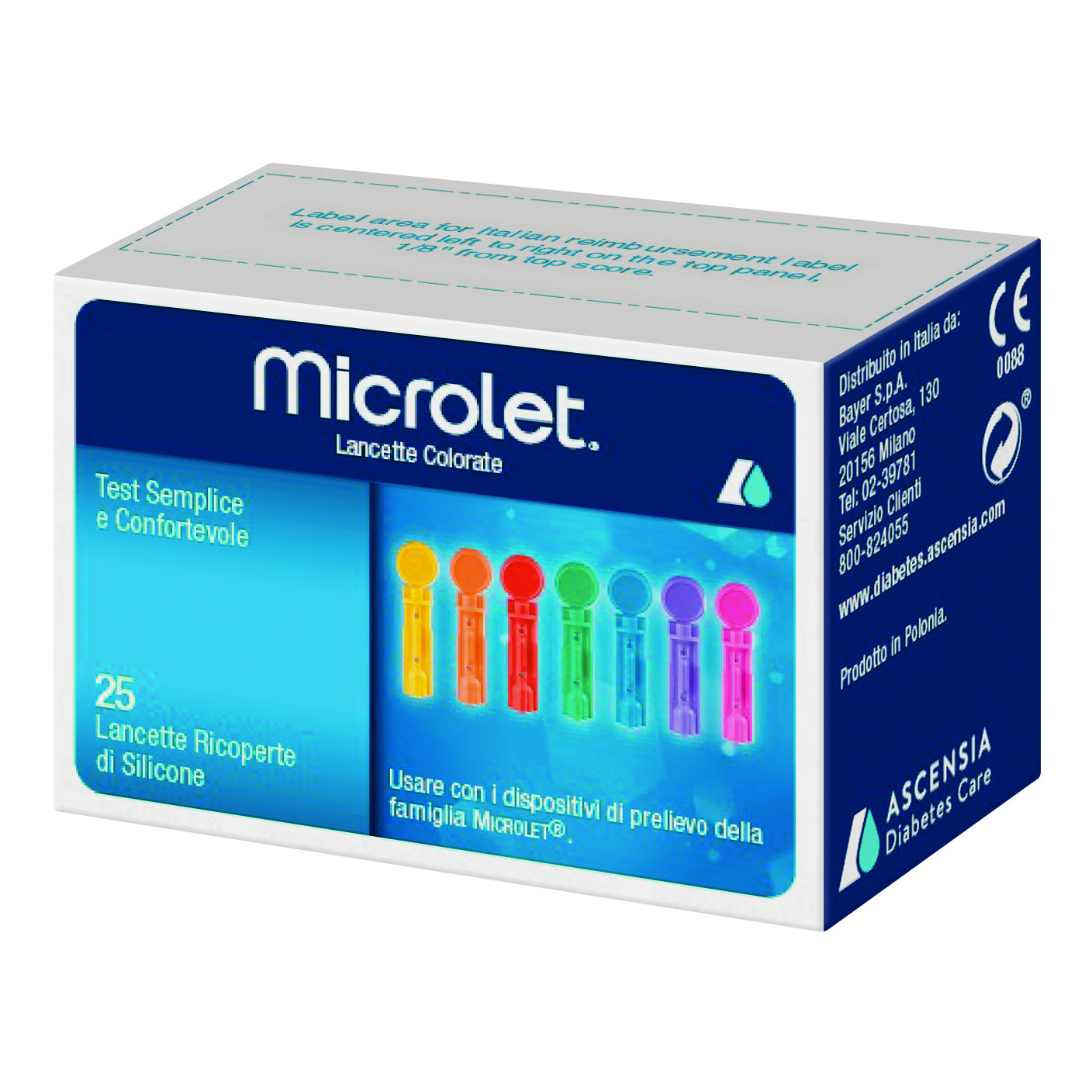 Lancette pungidito per dispositivo microlet 25 pezzi