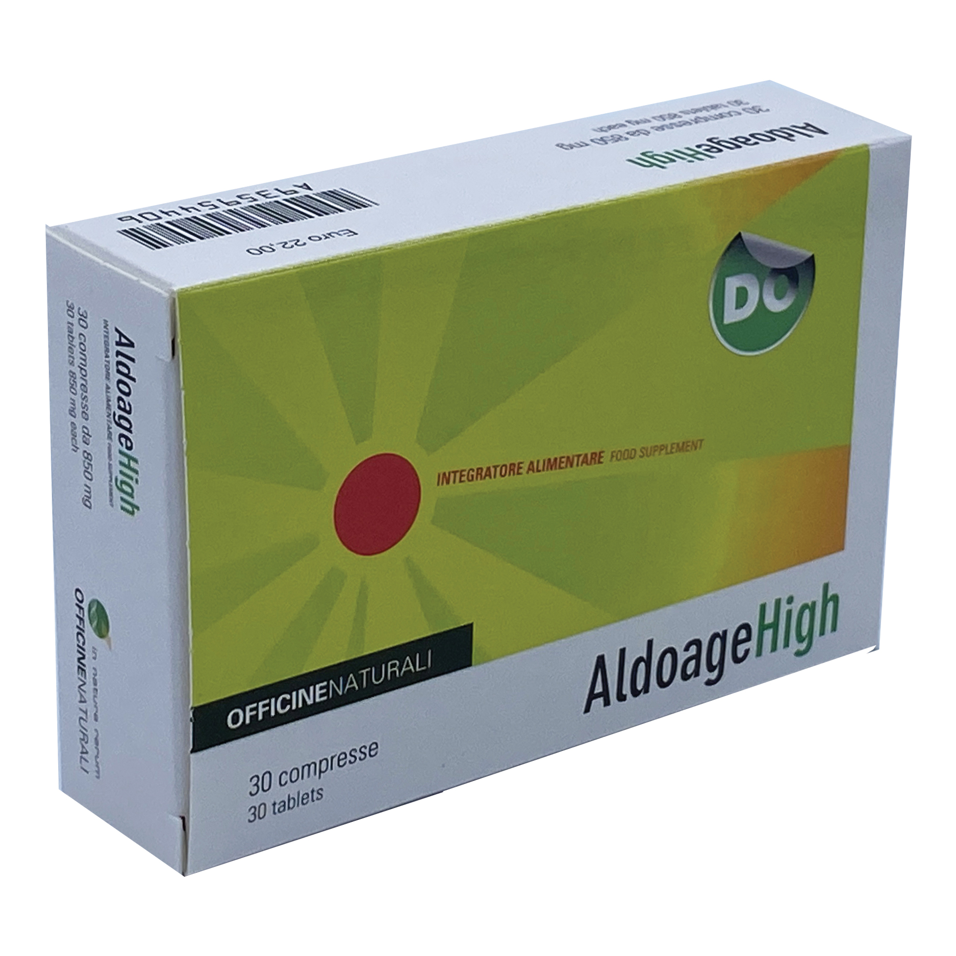 Aldoage high 30 compresse 850 mg