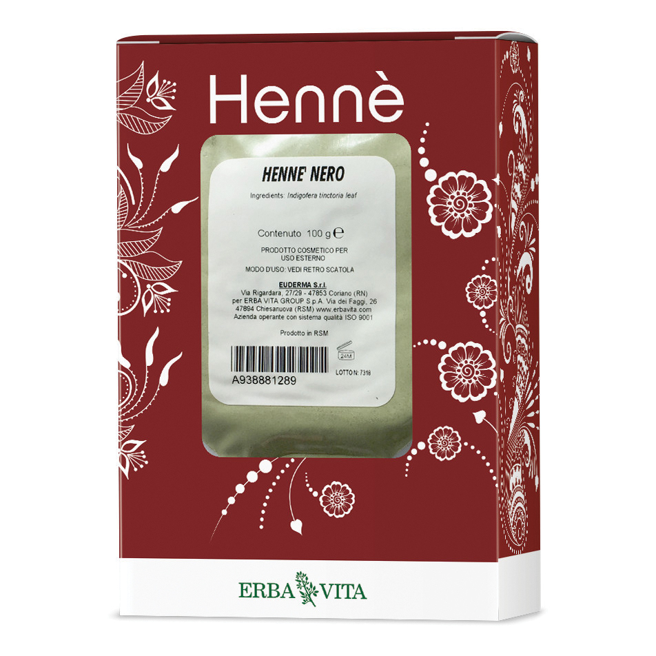 Henne colorante capelli nero 100 g