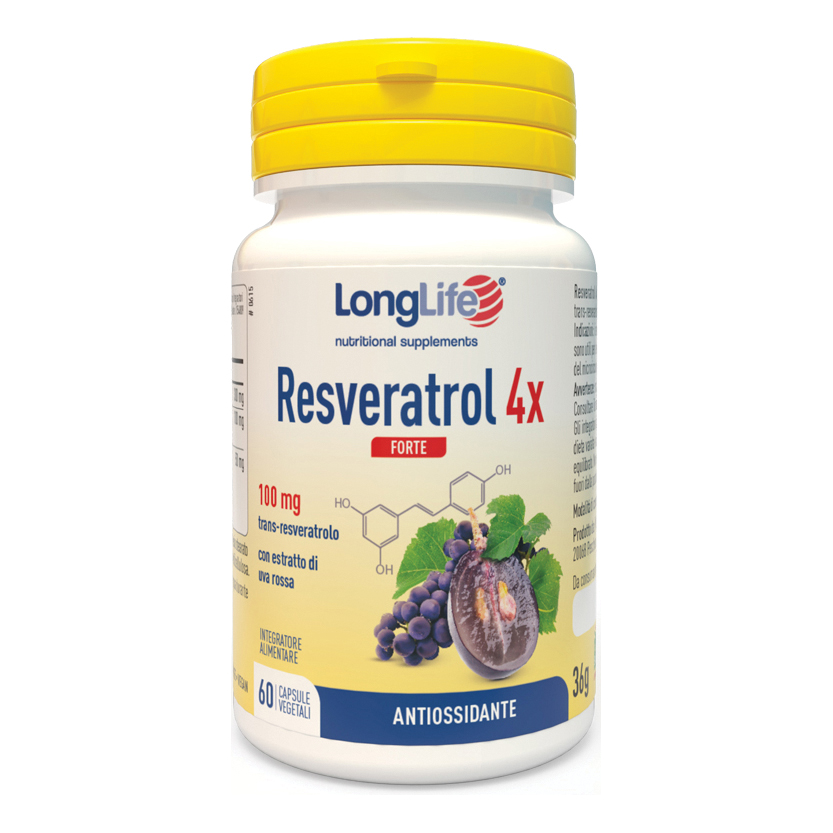 Longlife resveratrol 4x forte 60 capsule