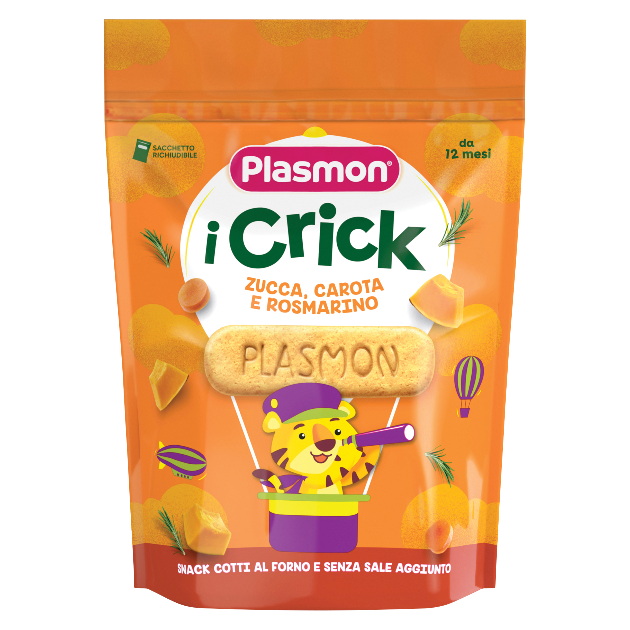 Plasmon crick zucca/carora/rosmarino 100 g