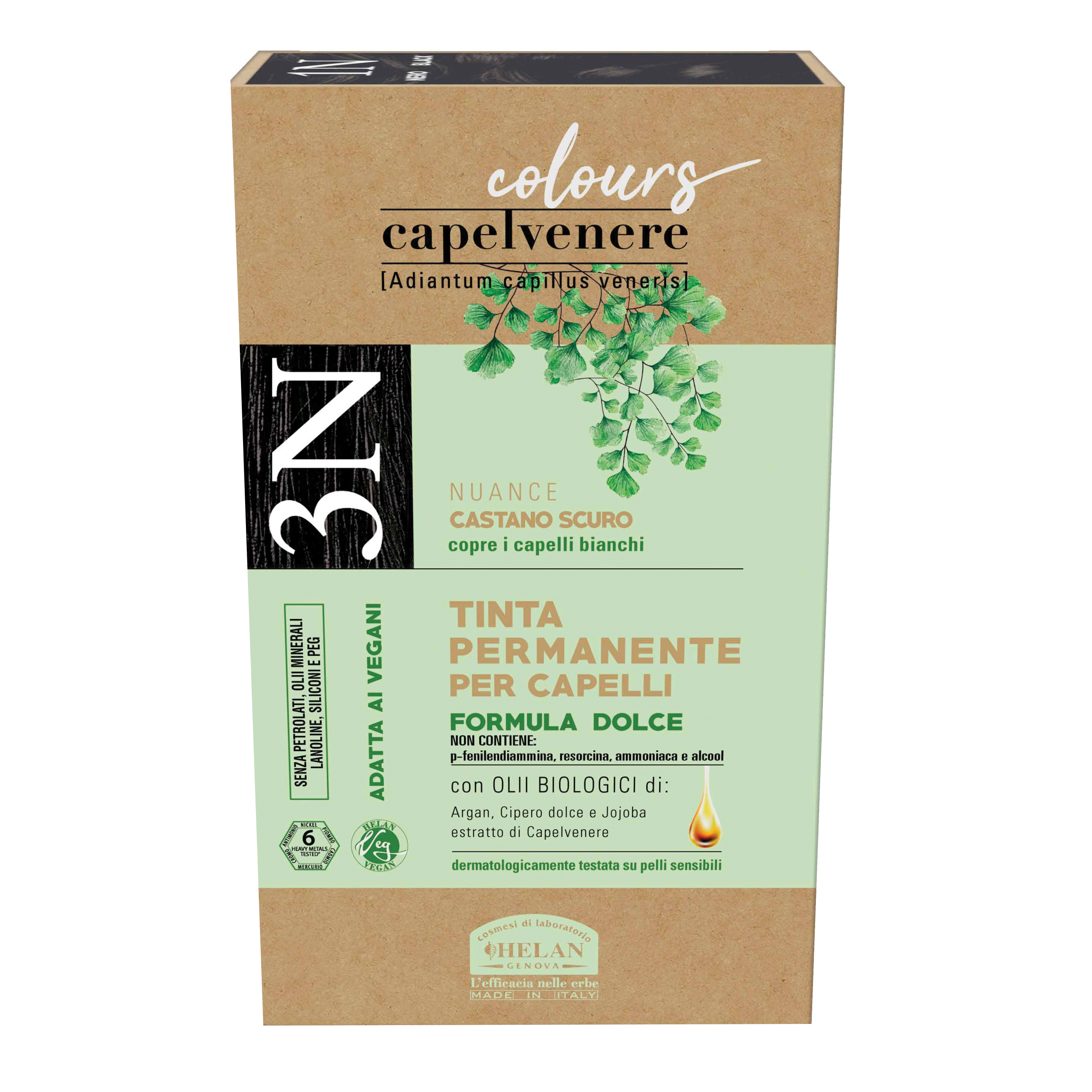 Capelvenere colours tinta capelli 3n castano scuro