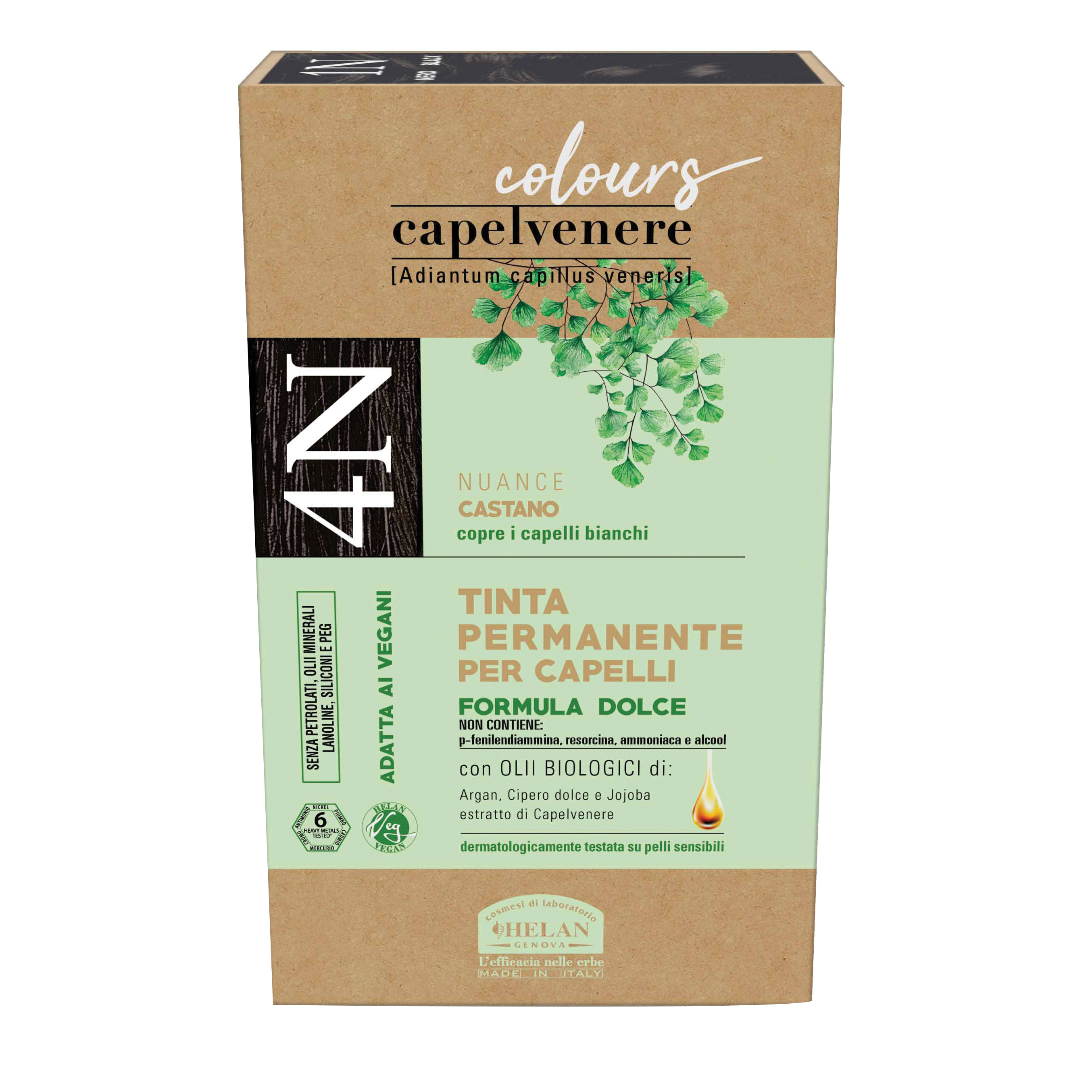 Capelvenere colours tinta capelli 4n castano