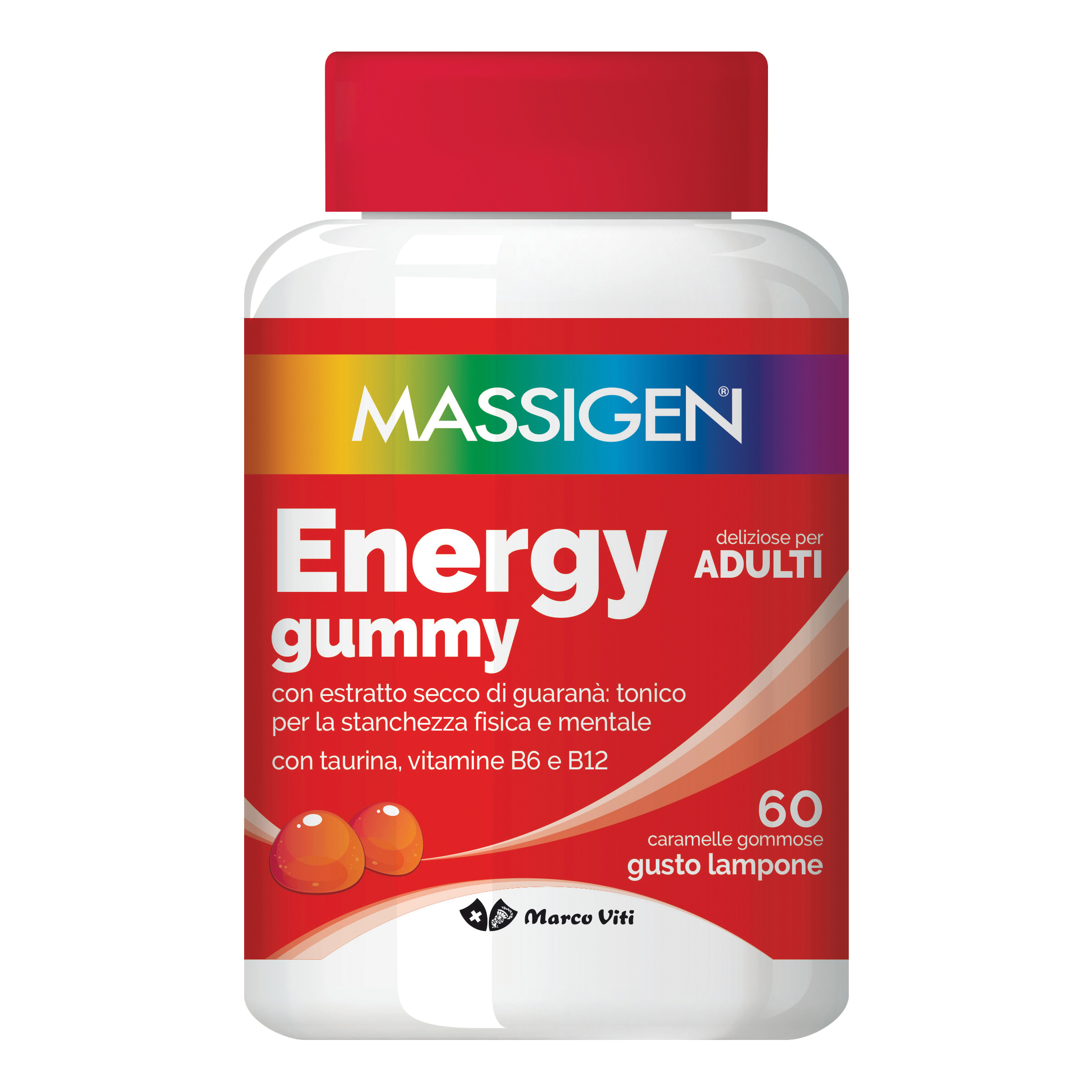 Massigen energy gummy 60 caramelle