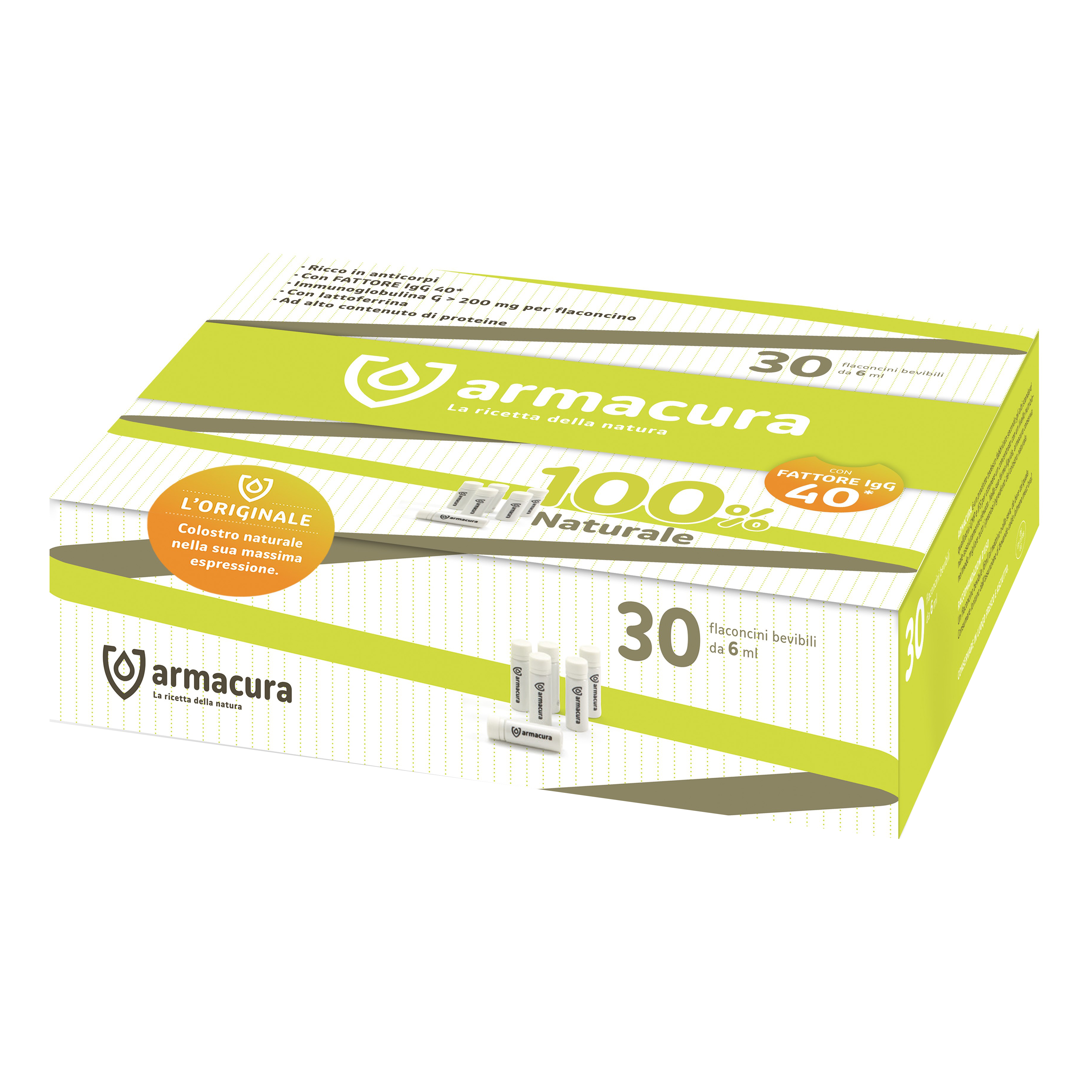 Armacura colostro 100% 30 flaconcini bevibili