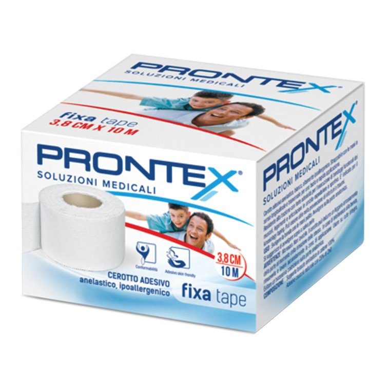 Benda in cotone prontex fixa tape m 10 x 3,8 cm bianco