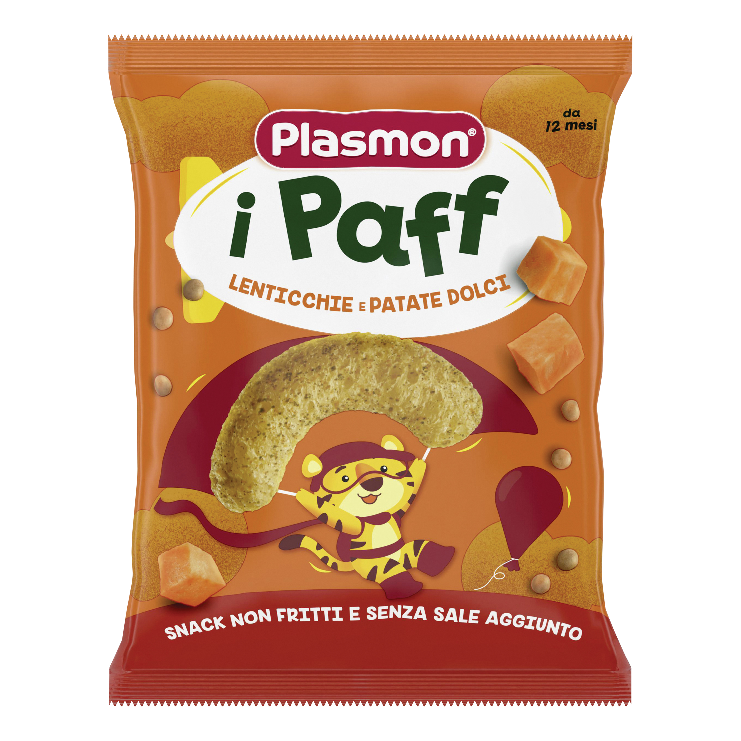 Plasmon dry snack paff lenticchie-patata dolce 15 g