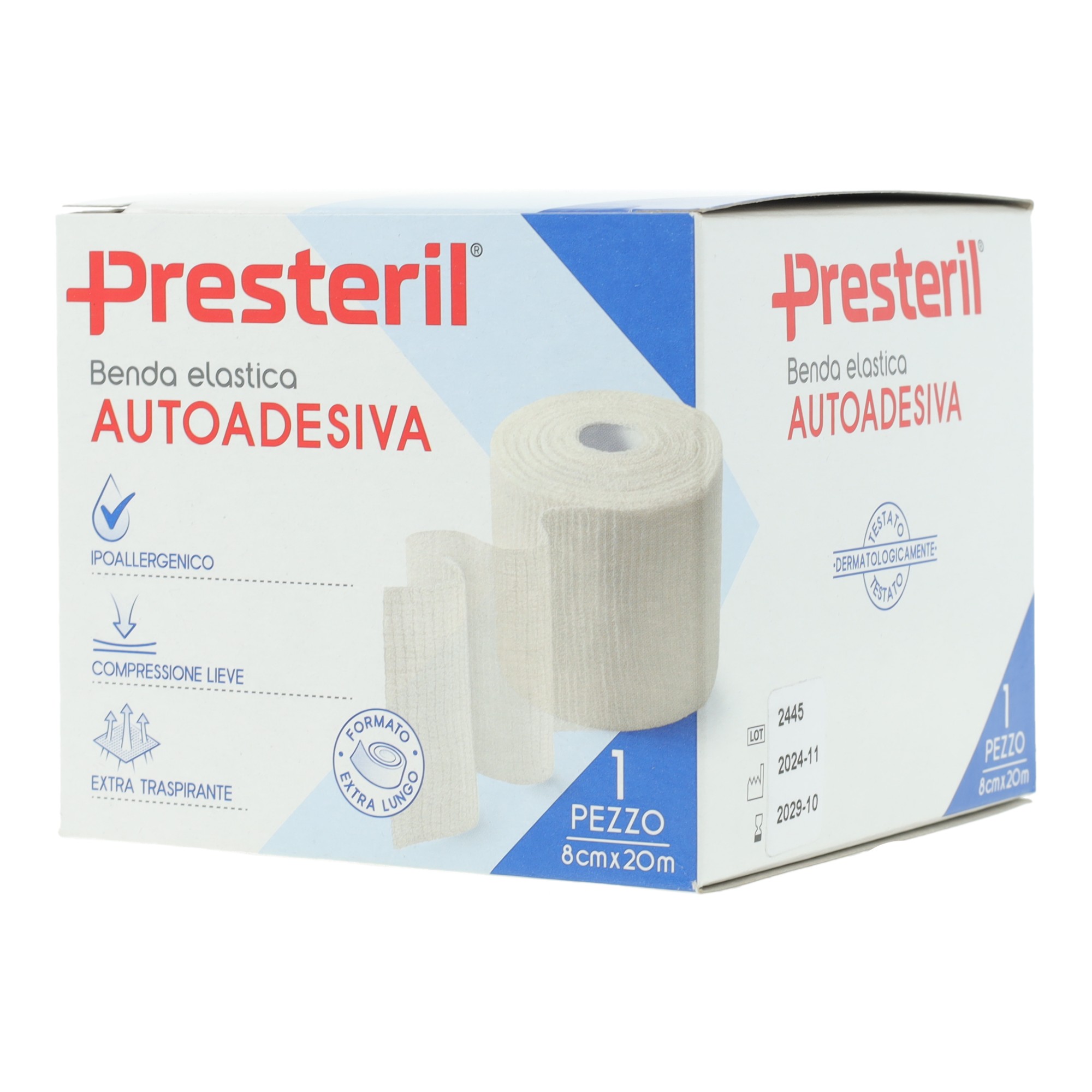 Medipresteril benda autoadesiva 8x2000 cm 1 pezzo