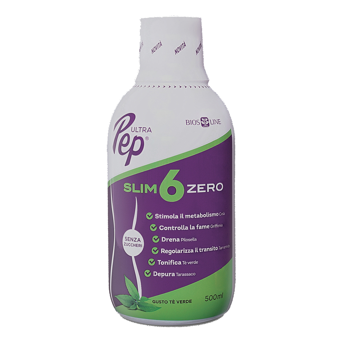 Ultra pep slim 6 zero te' verde 500 ml