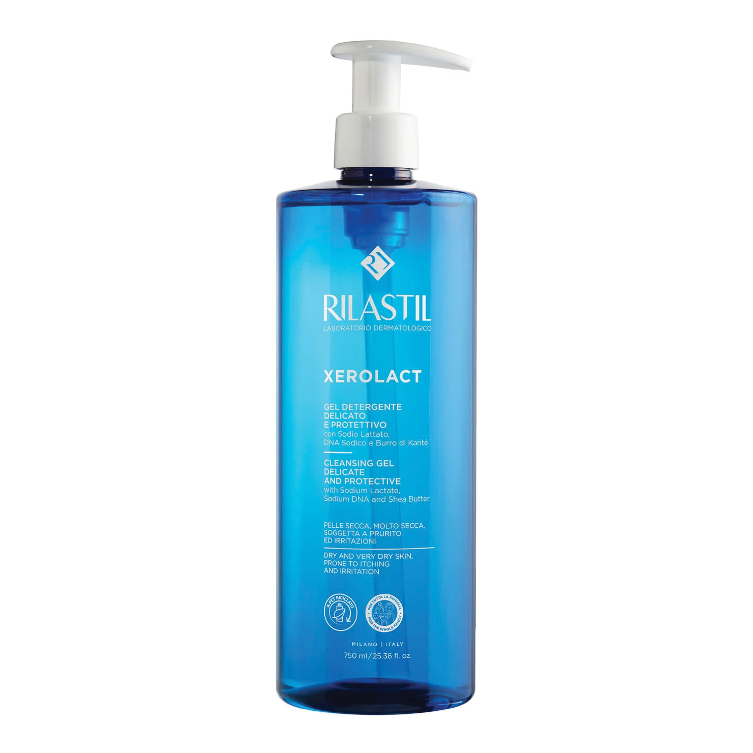Rilastil xerolact gel detergente 1000 ml