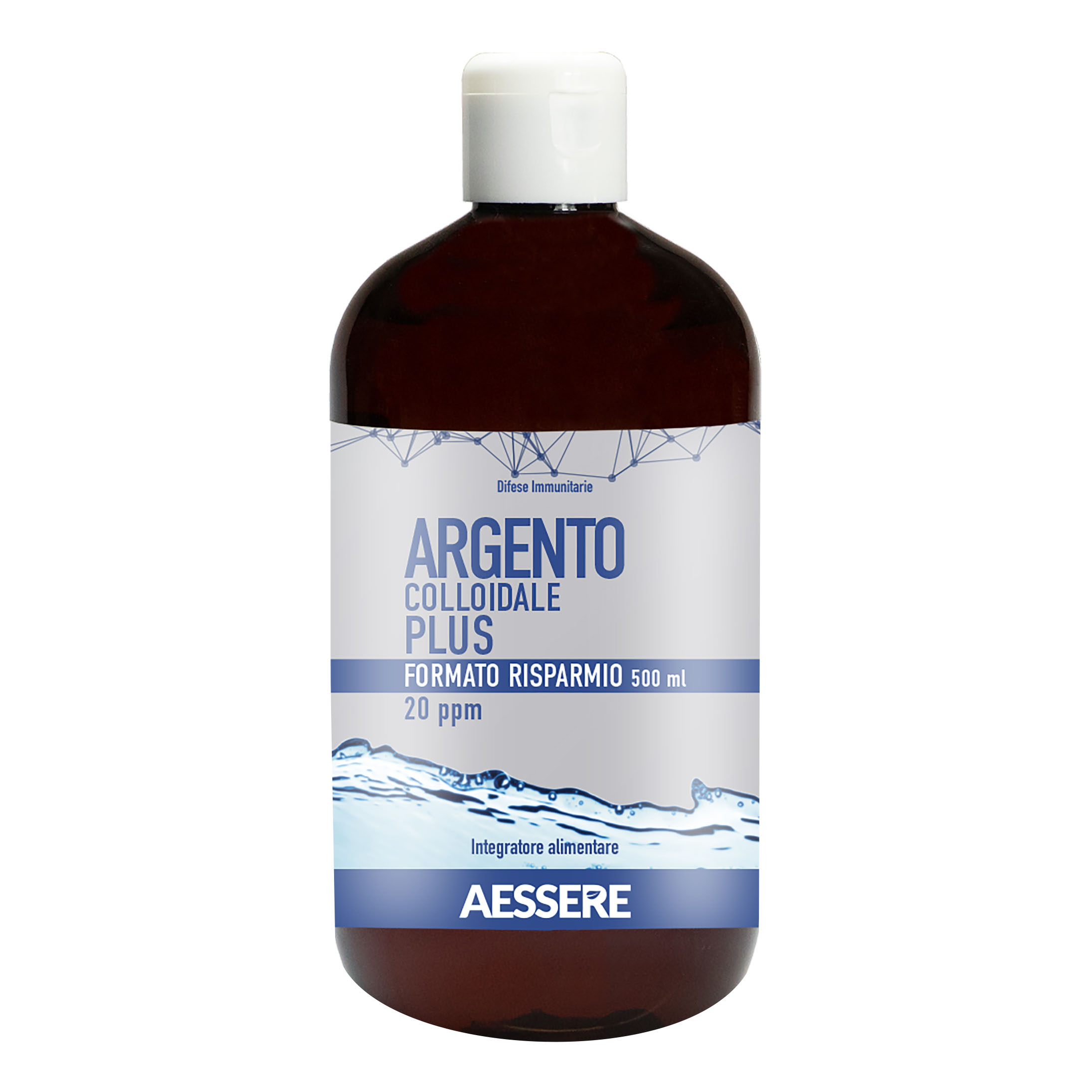Argento colloidale plus 20ppm 500 ml formato risparmio