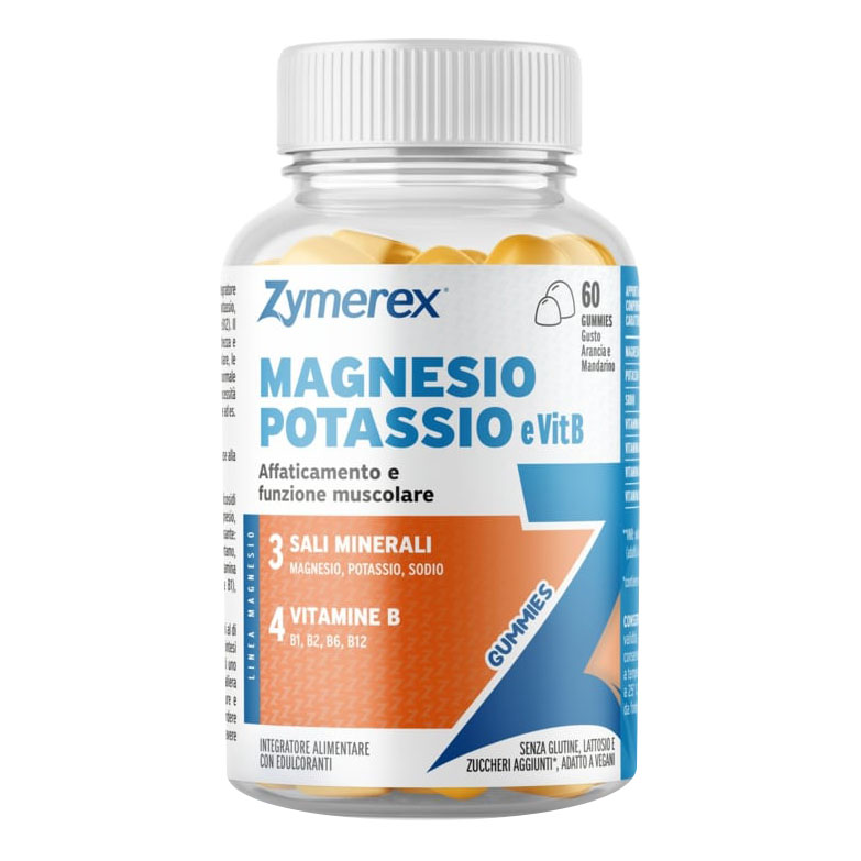 Zymerex magnesio potassio e vit b 60 gummies