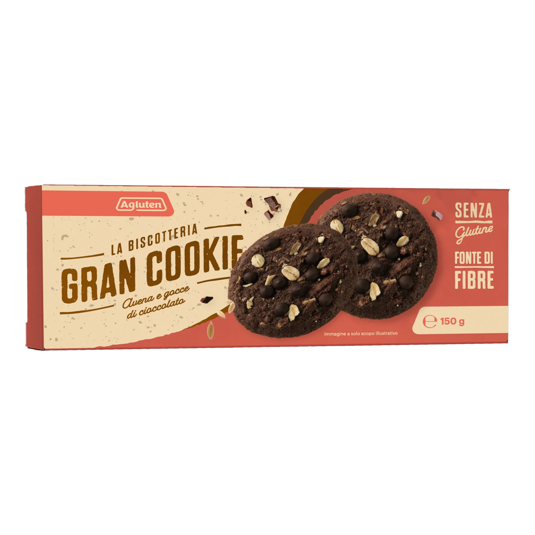Agluten gran cookie avena gocce di cioccolato 150 g