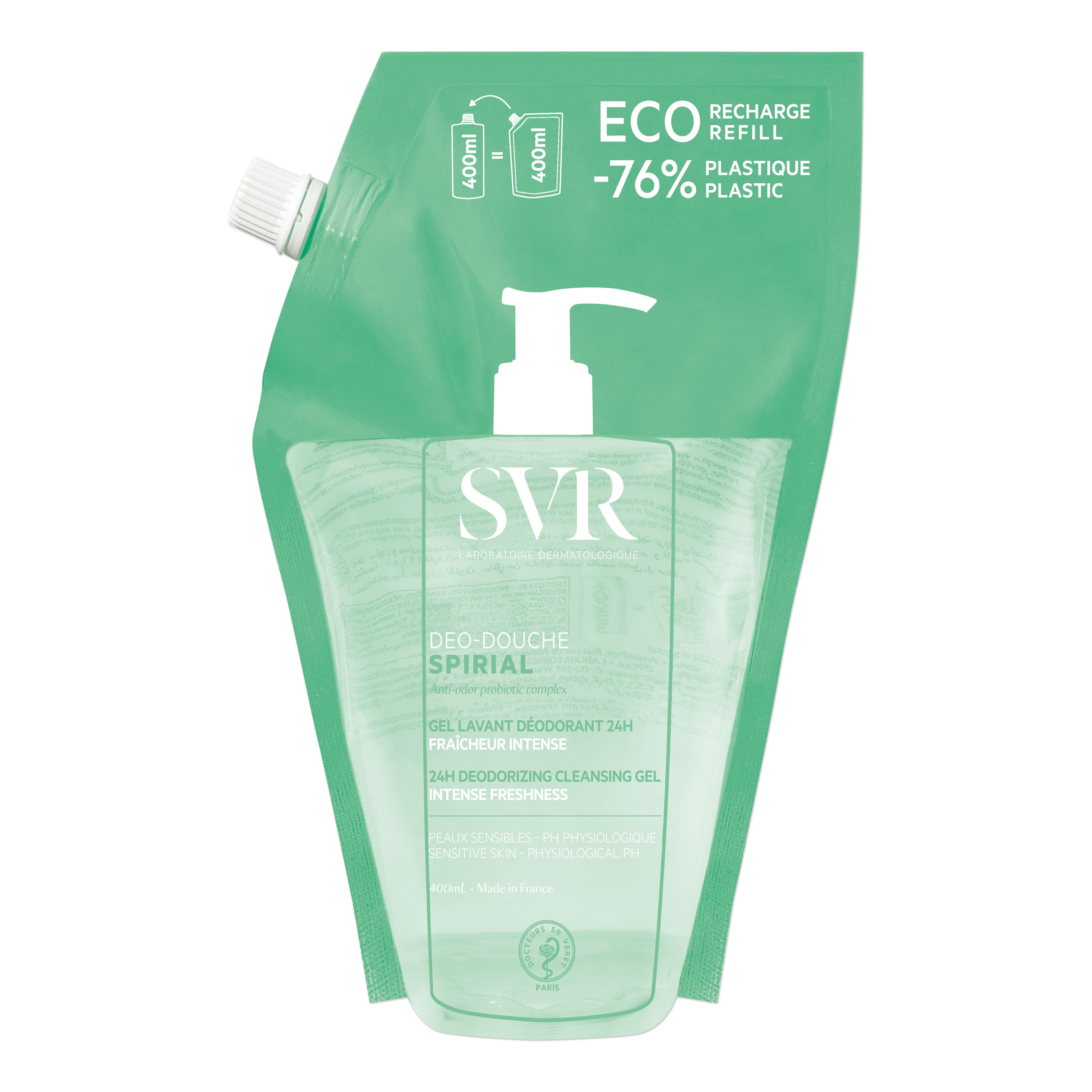 Spirial deo douche refill 400 ml