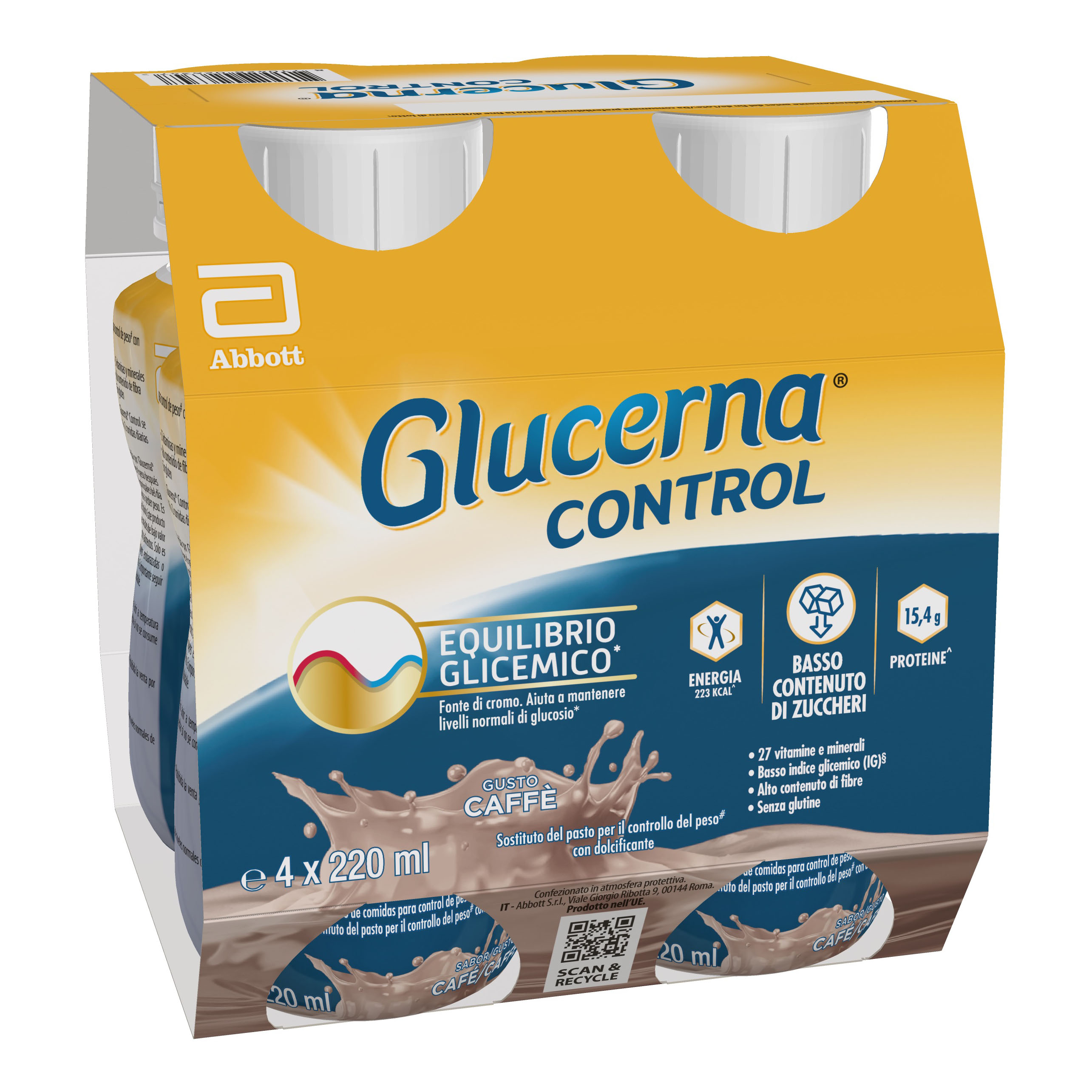 Glucerna control caffe'4x220 ml