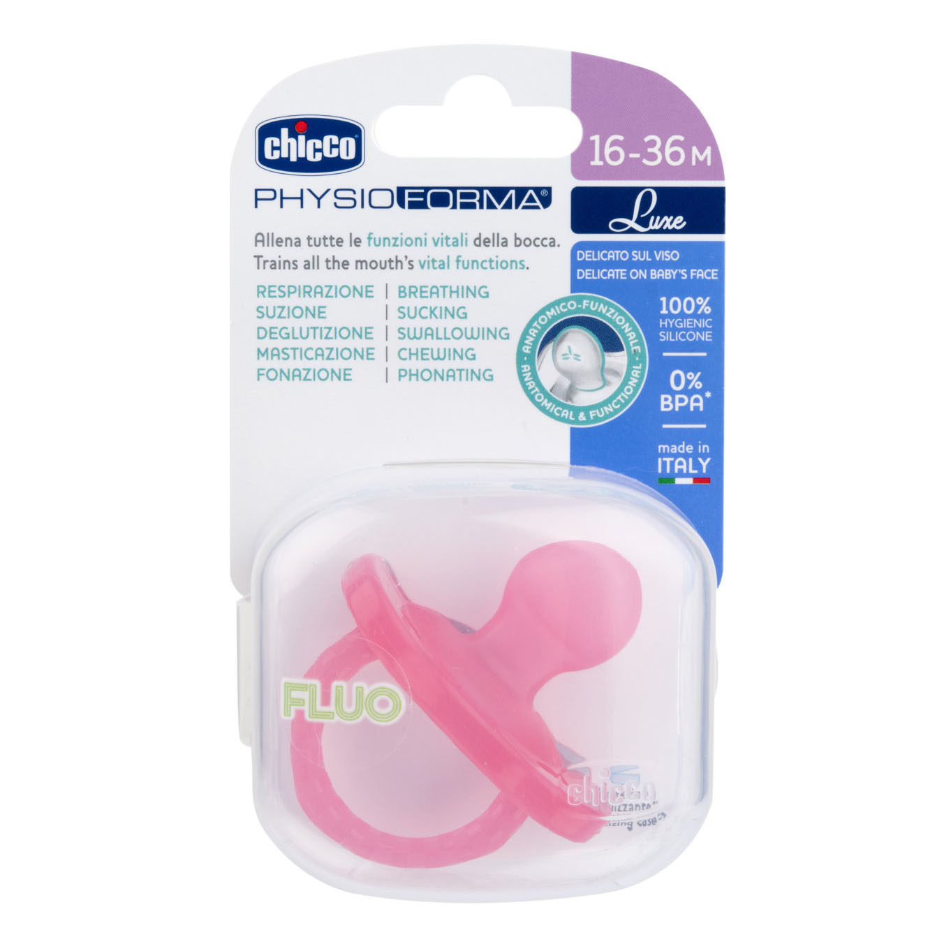 Chicco gommotto luxe fluo 36-16 rosa 1 pezzo