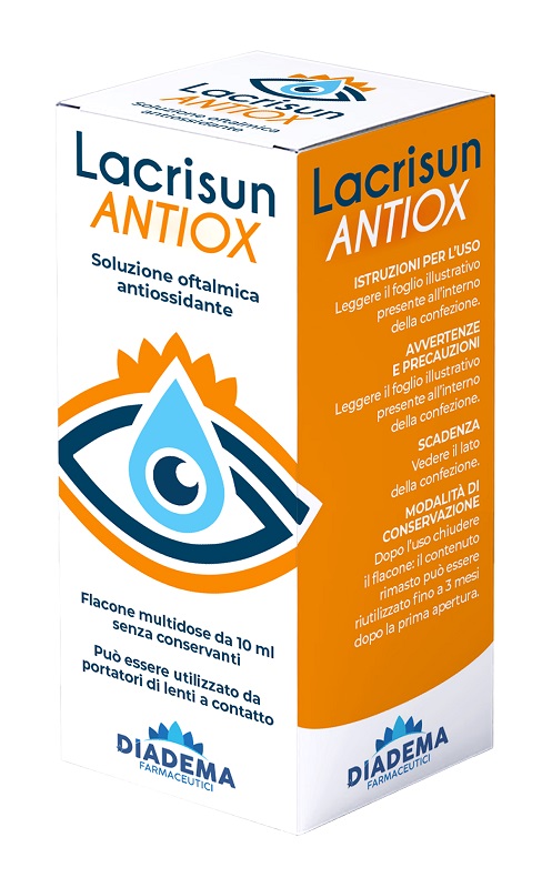 Lacrisun antiox soluzione oftalmica antiossidante occhi flacone multidose 10 ml