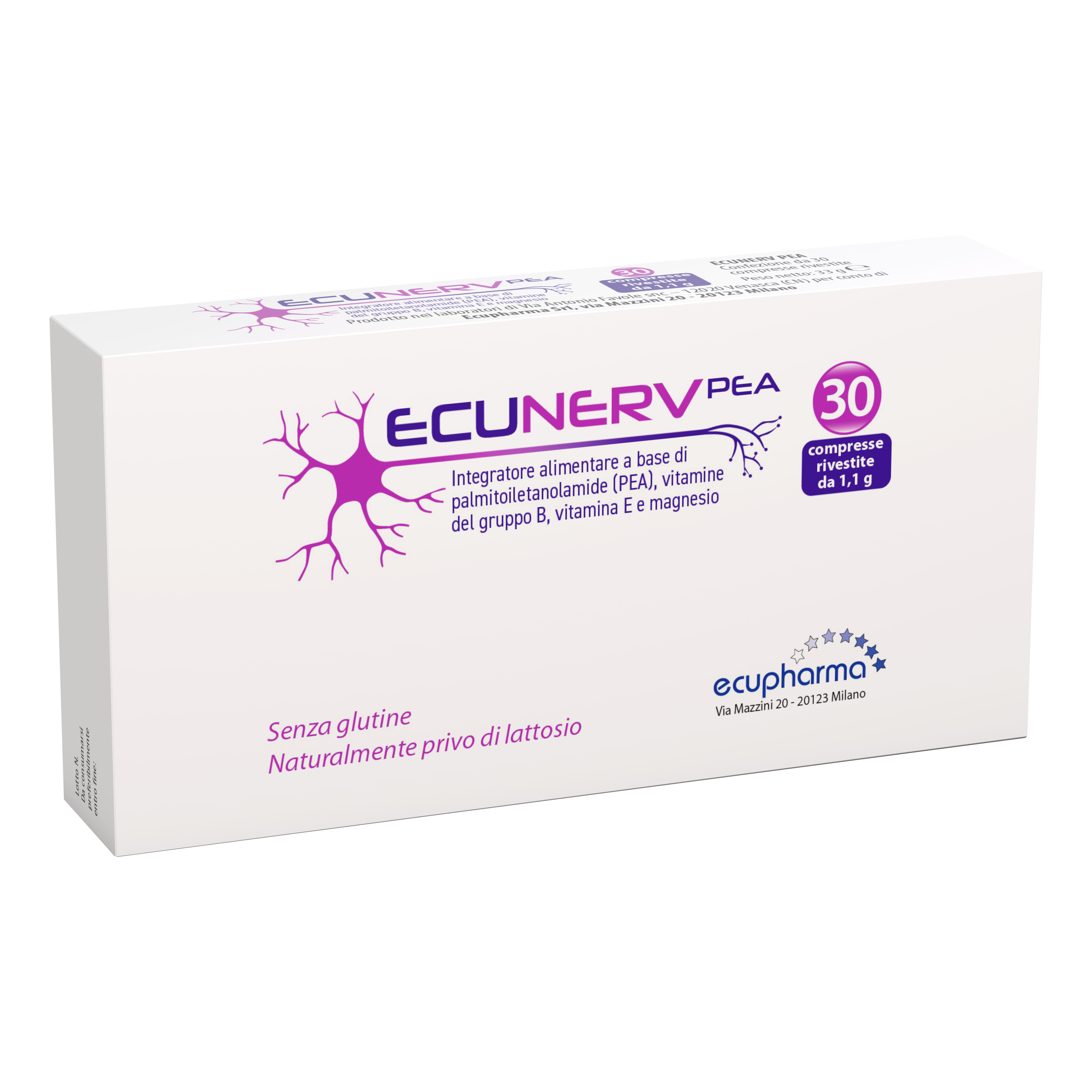 Ecunerv pea 30 compresse 1,1 g
