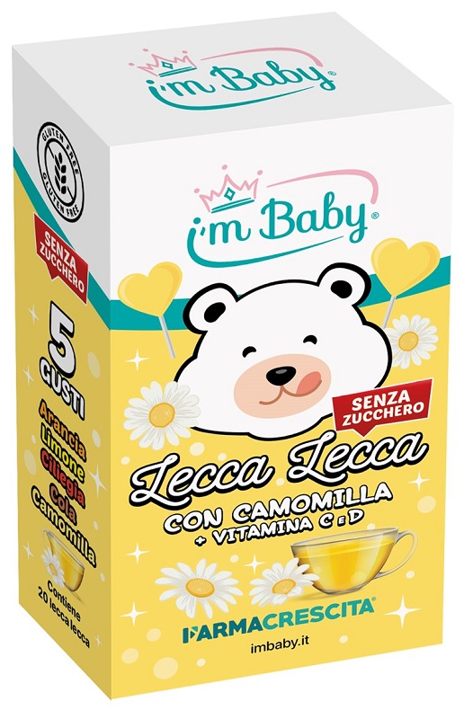 Imbaby lecca lecca camomilla + vitamina c d 20 pezzi