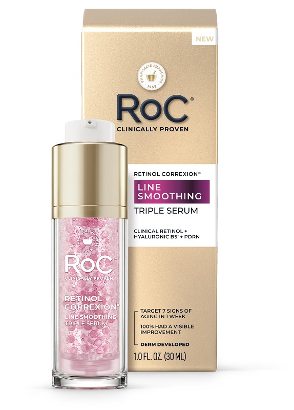 Roc retinol correxion line smoothing siero viso tripla azione
