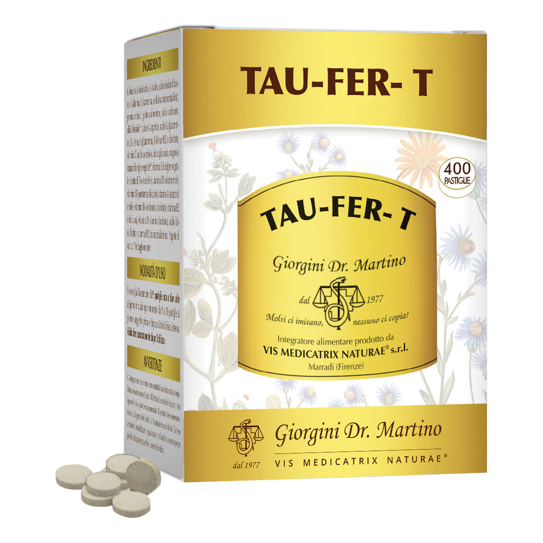 Tau-fer 400 pastiglie 500 mg