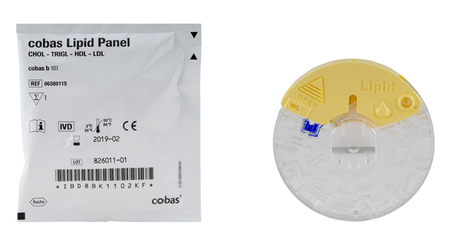 Pannello per test diagnostico cobas b101 lipid 10 test