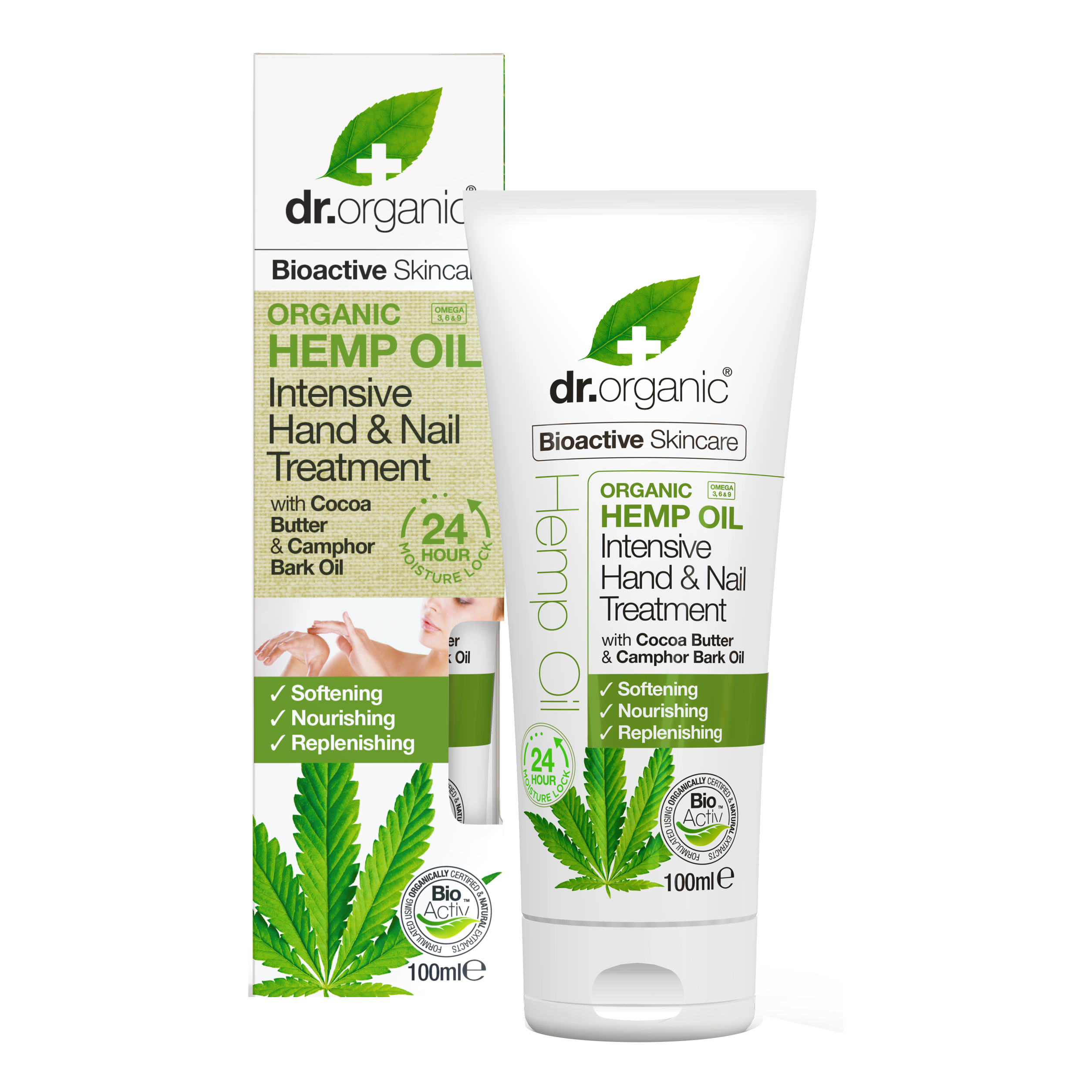 Dr organic hemp oil olio di canapa hand nail treatment crema mani 100 ml