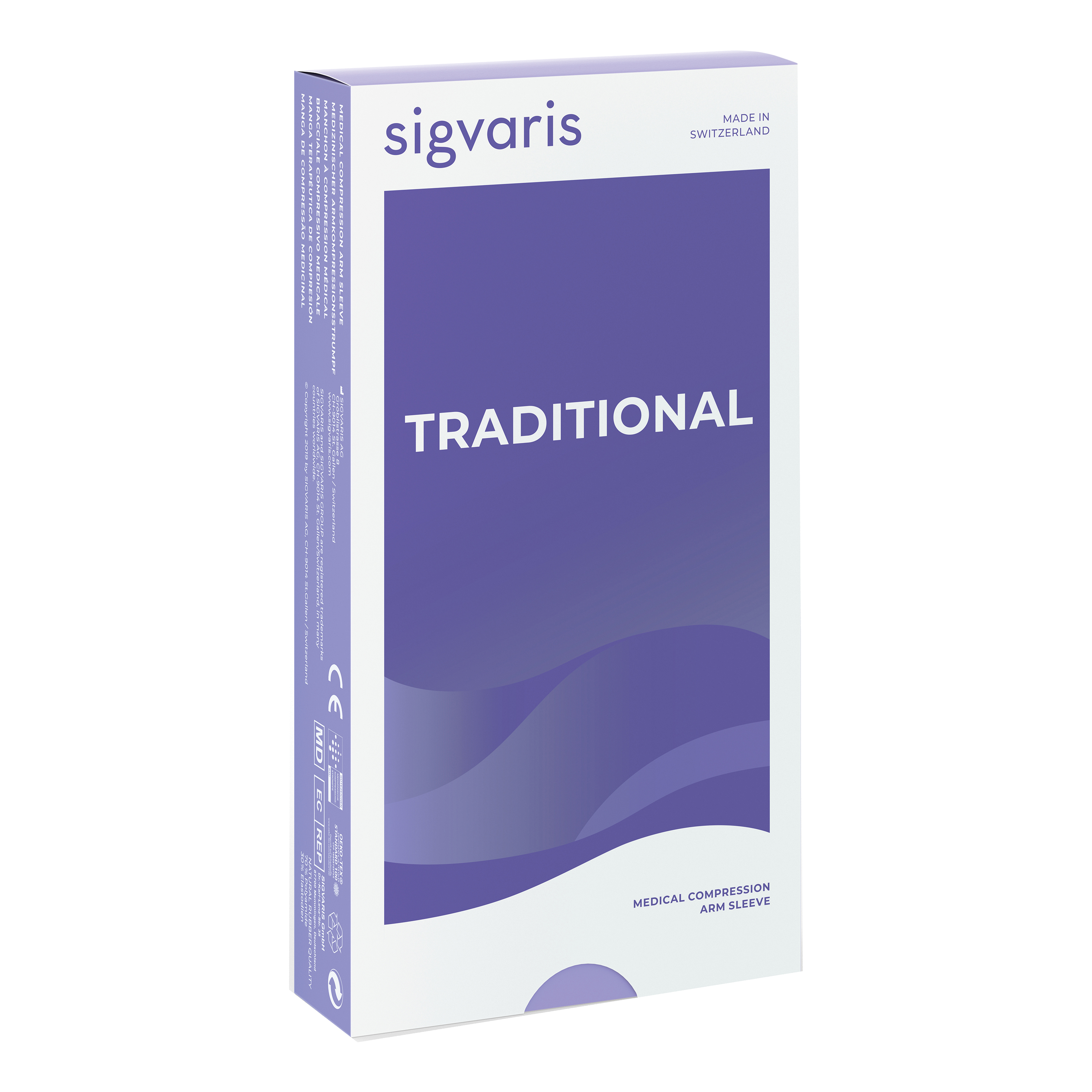 Sigvaris traditional 503 bracciale con guanto lungo beige l