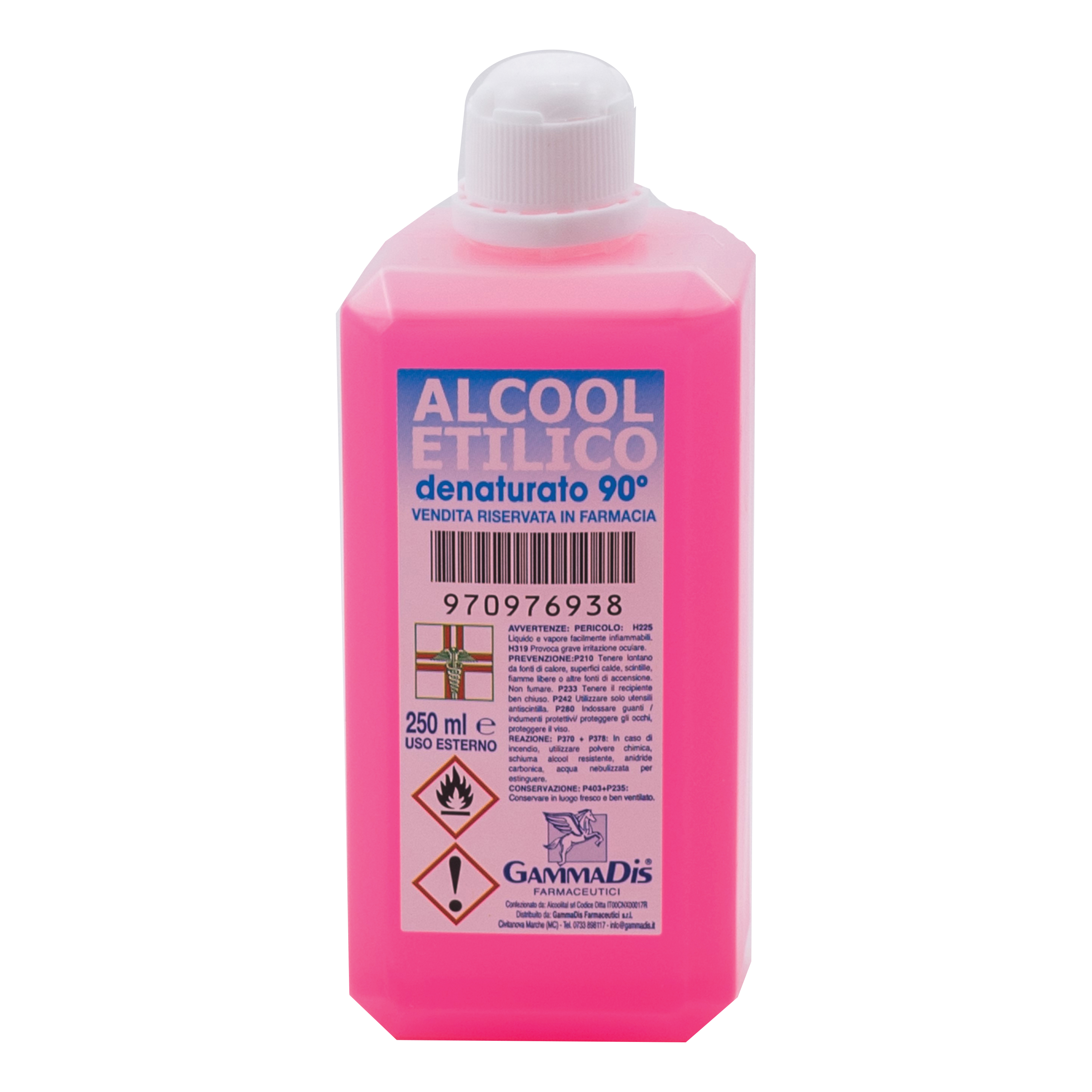 Alcool etilico denaturato 90% 250 ml
