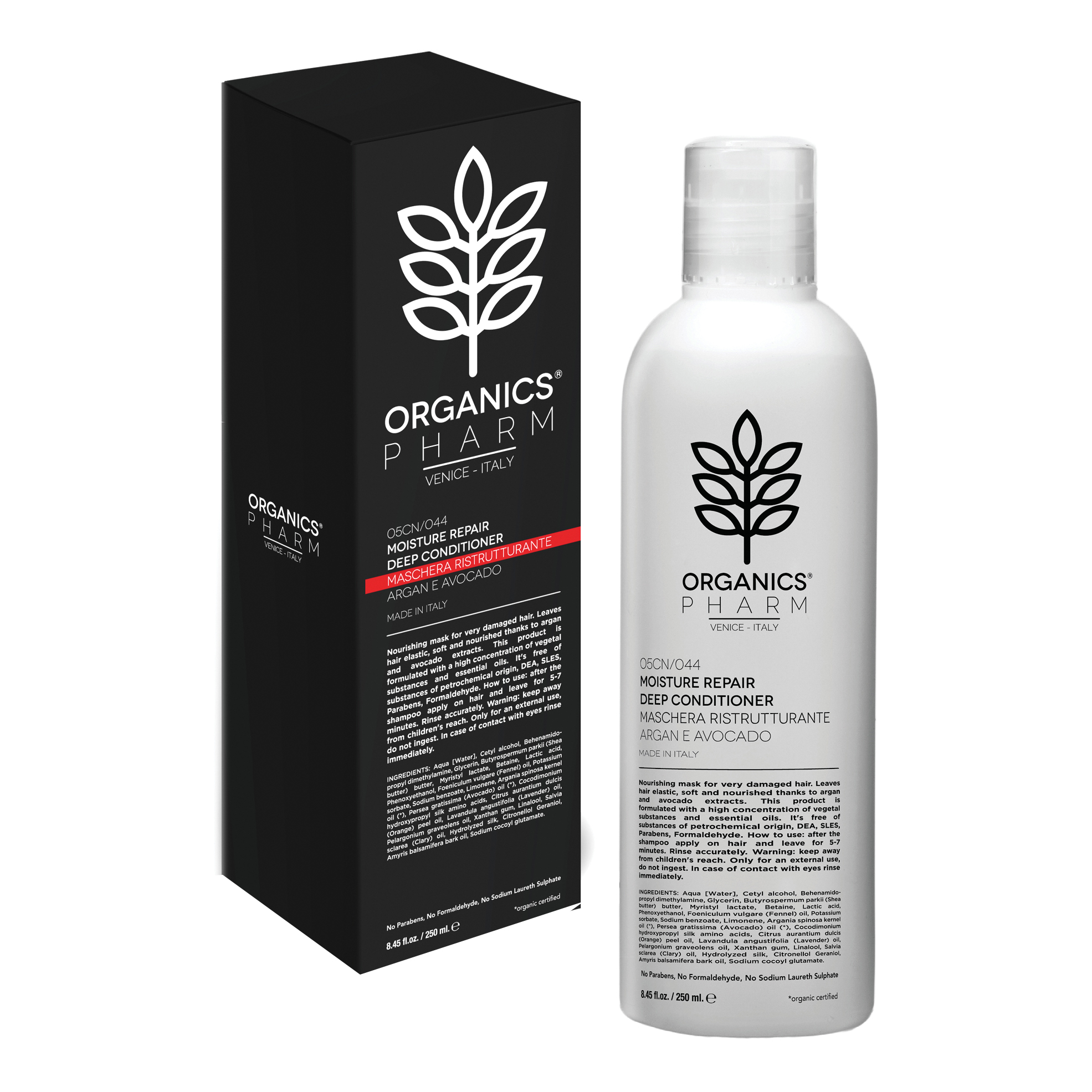 Organics pharm moisture repair deep conditioner argan and avocado