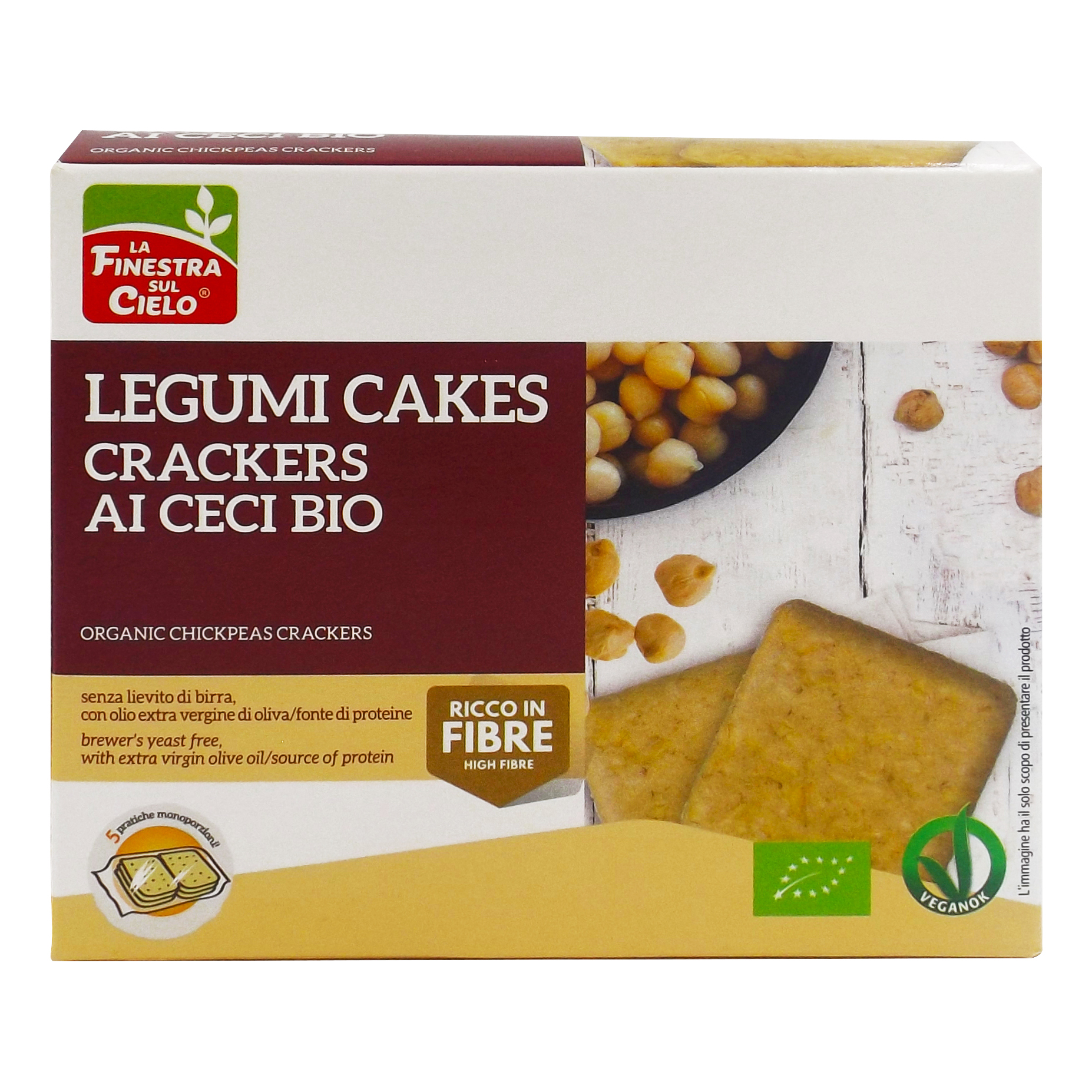 Legumicakes-crackers di ceci