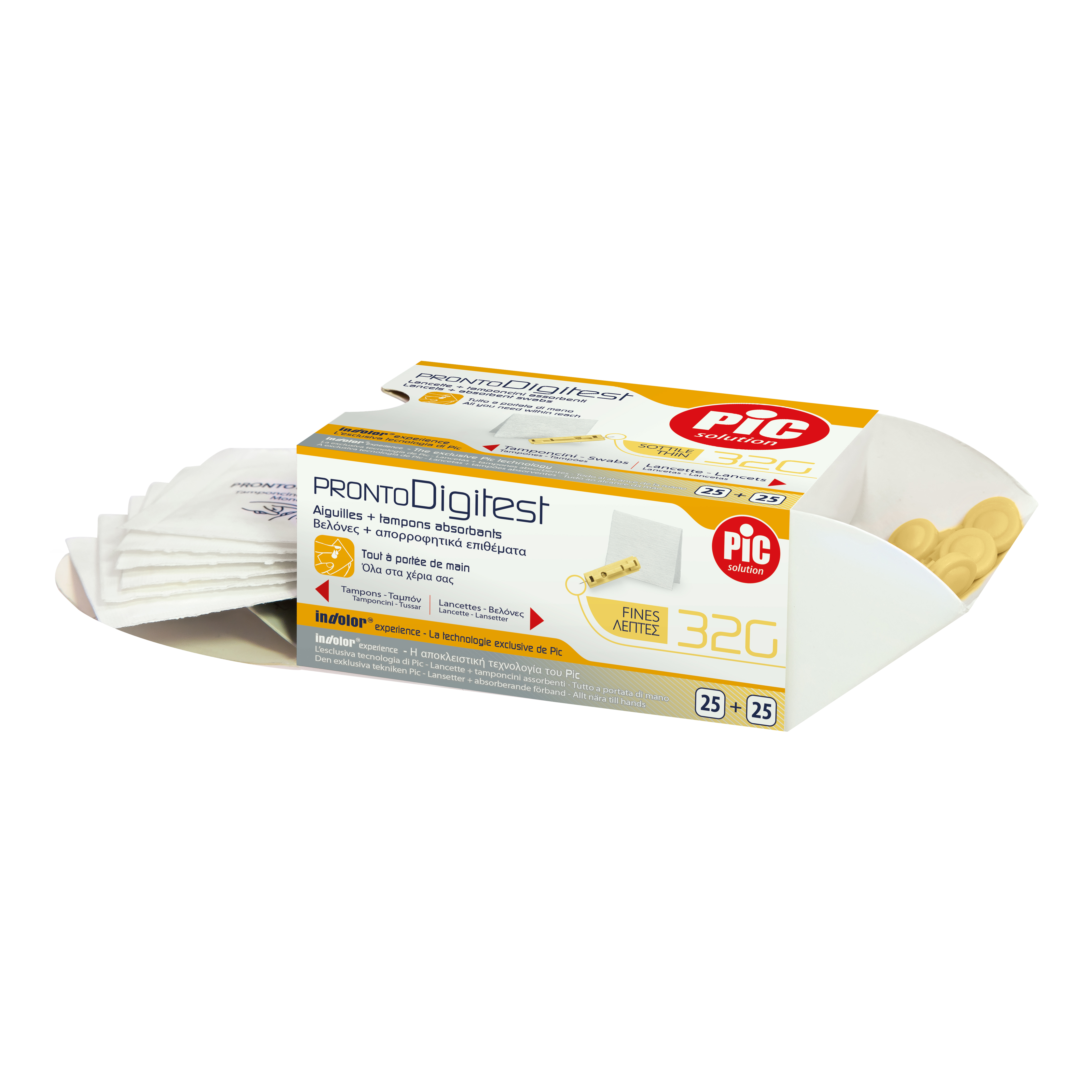 Lancette pungidito pic digitest gauge 32 25 pezzi