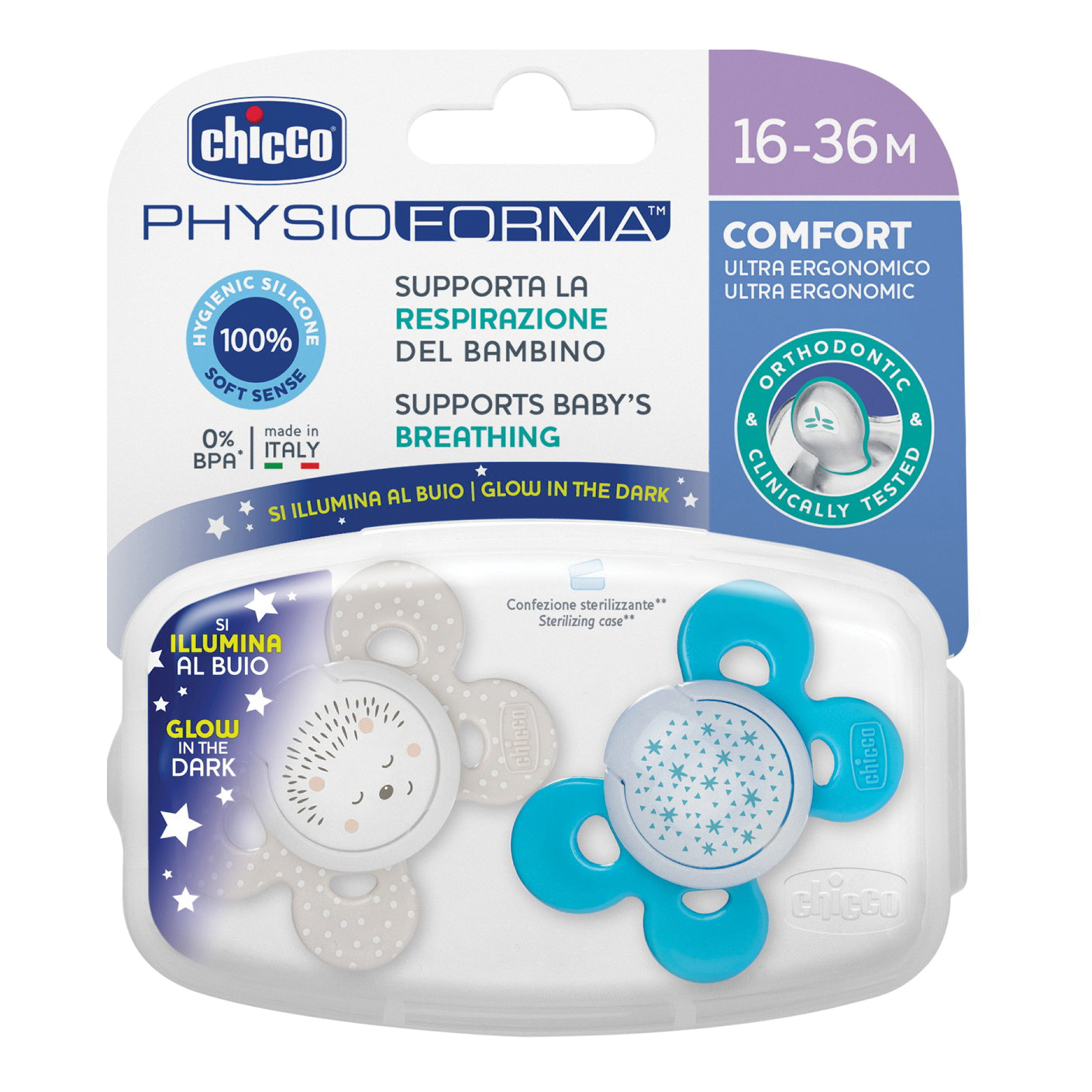 Chicco succhietto comfort lumi in silicone b16-36 mesi 2