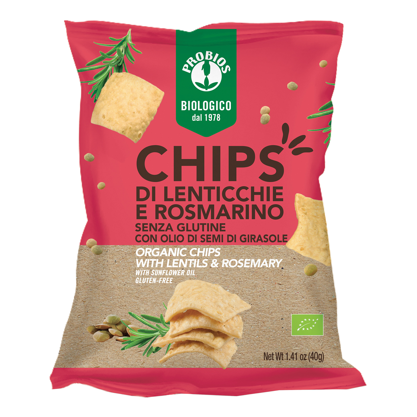 Probios chips di lenticchie rosmarino
