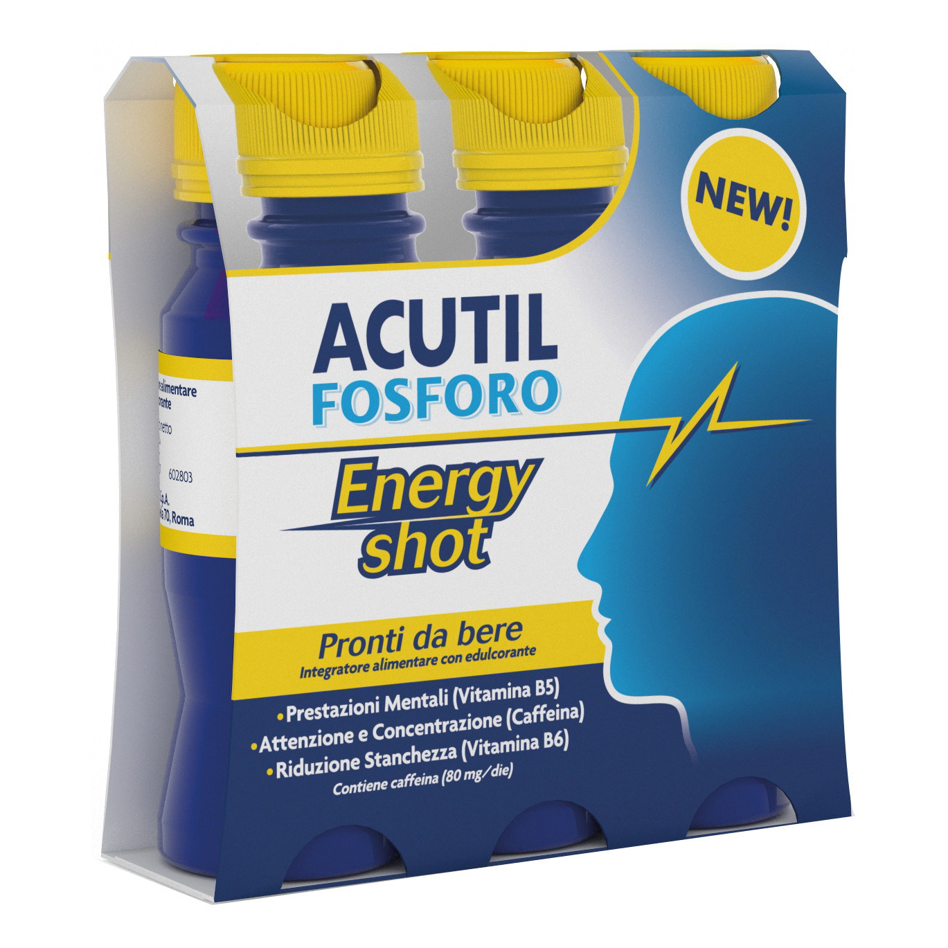 Acutil fosforo energy shot 3 x 60 ml