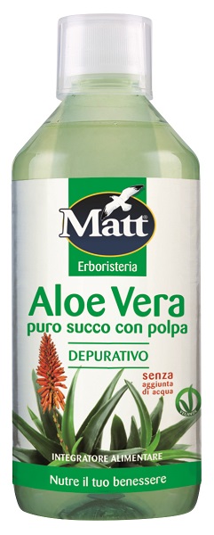 Matt erboristeria aloe vera pura depurativo 500 ml