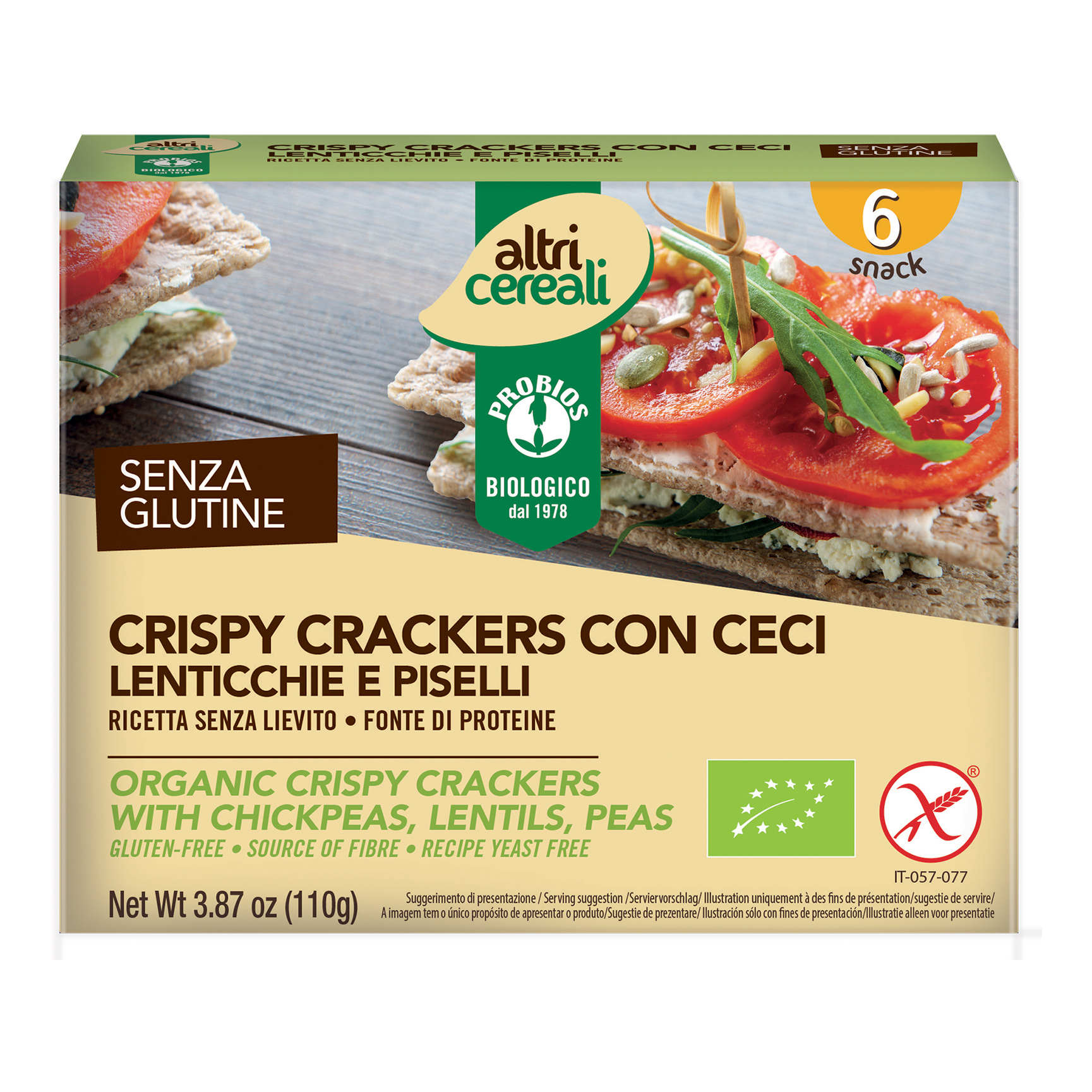 Altricereali crispy crackers 110 g
