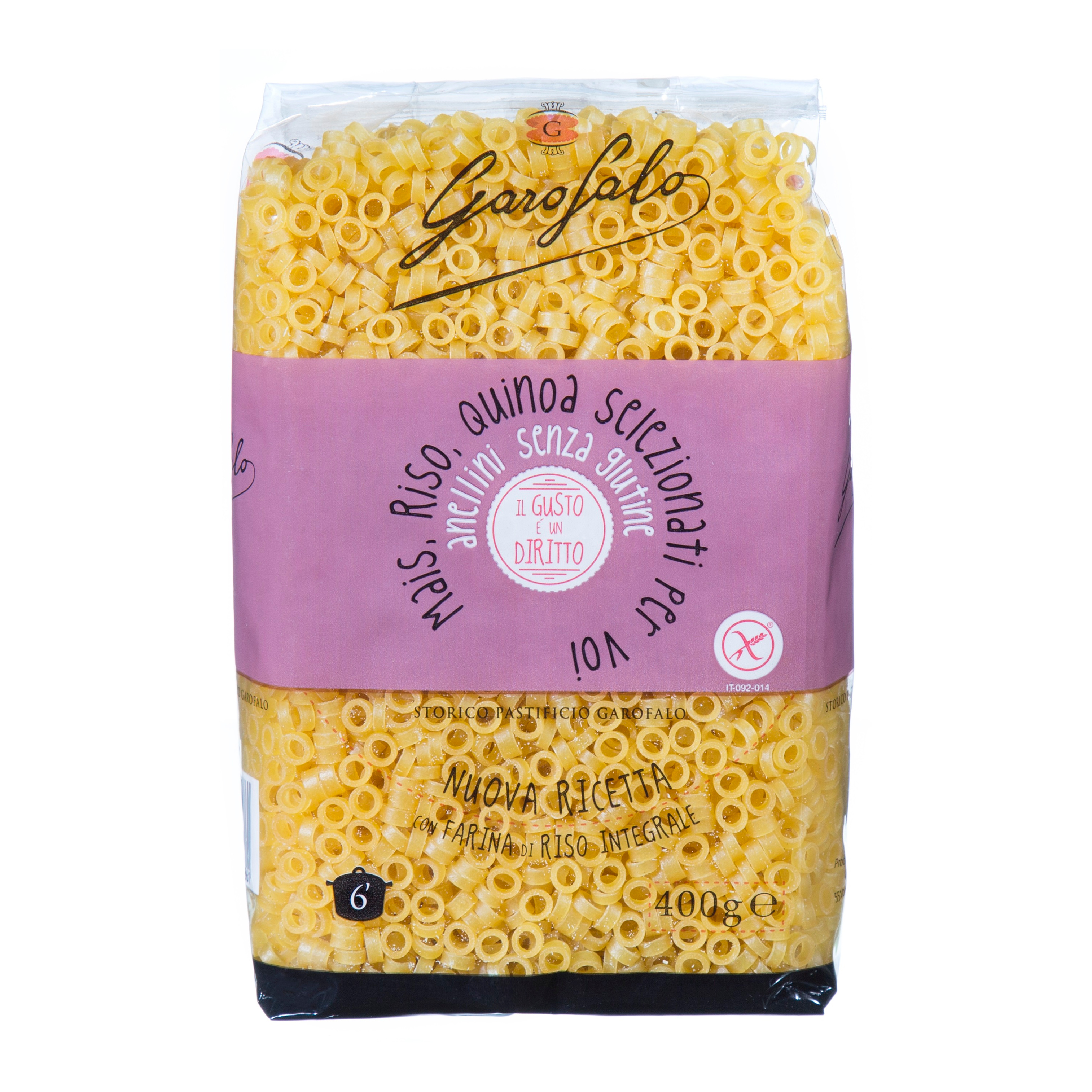 Garofalo anellini senza glutine 400 g