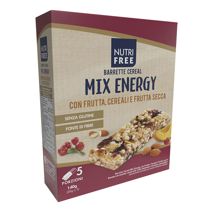 Nutrifree barrette cereal mix energy 28 g x 5