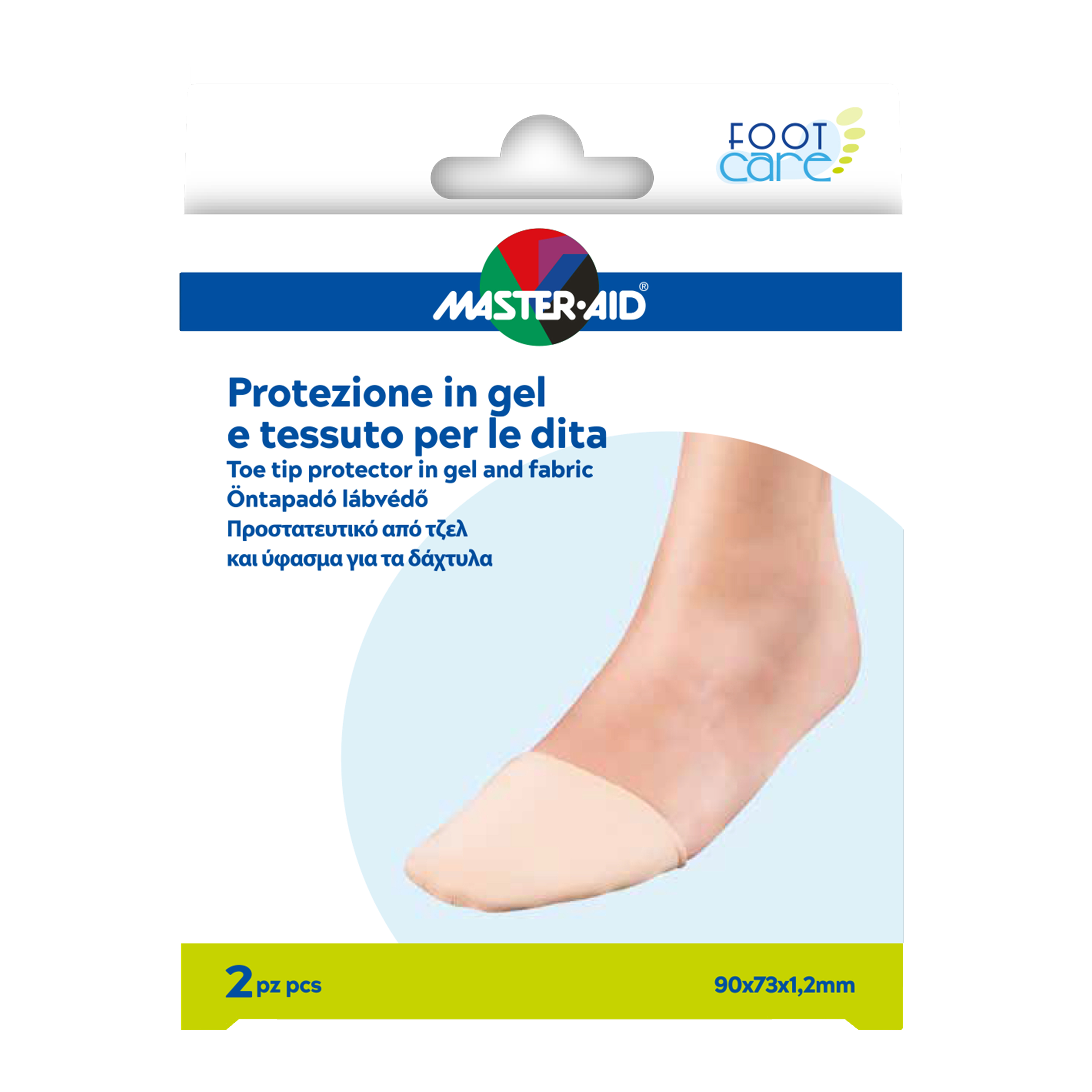 Copri dita master-aid in gel s 2 pezzi