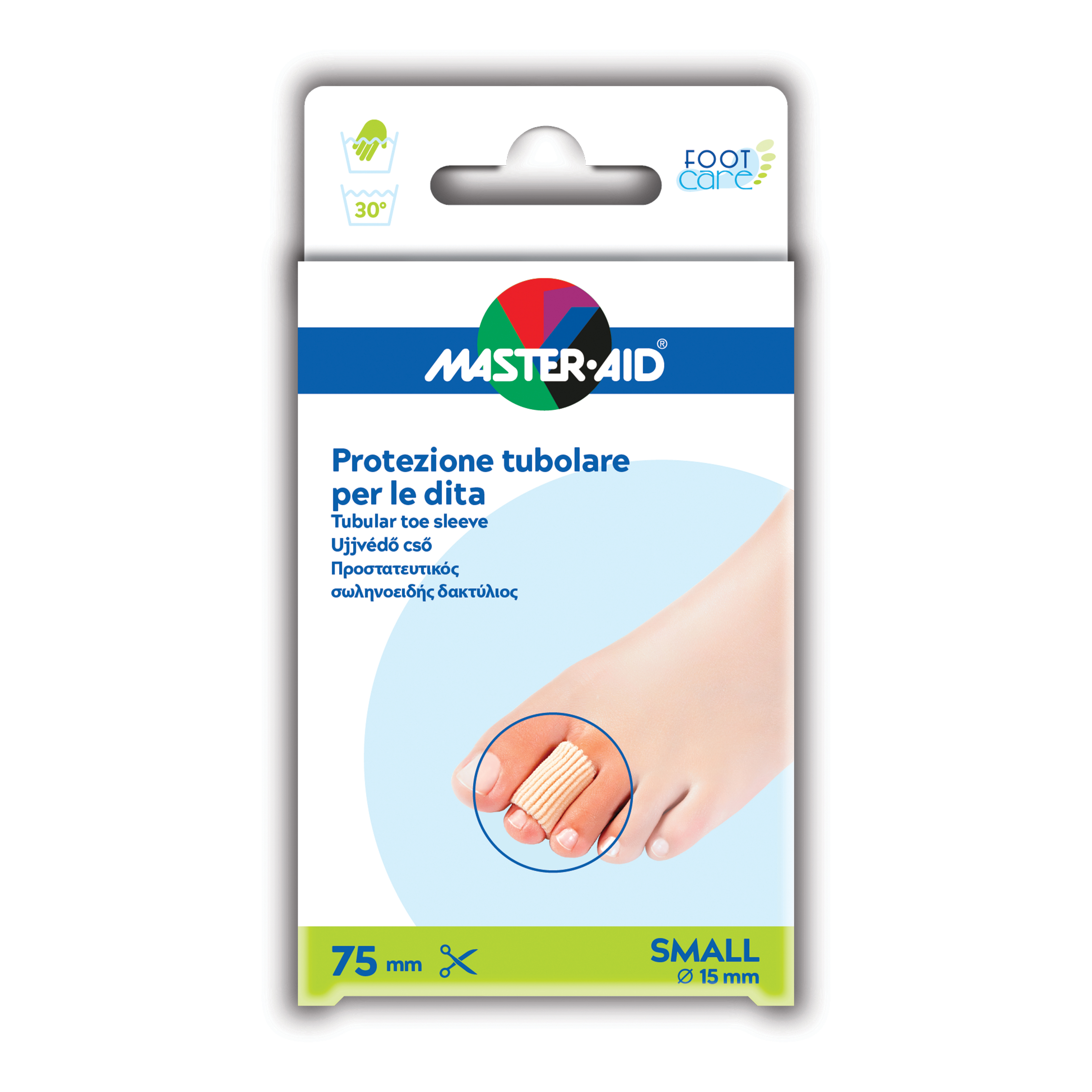 Tubo in gel master-aid elasticizzato s 7,5 cm 2 pezzi