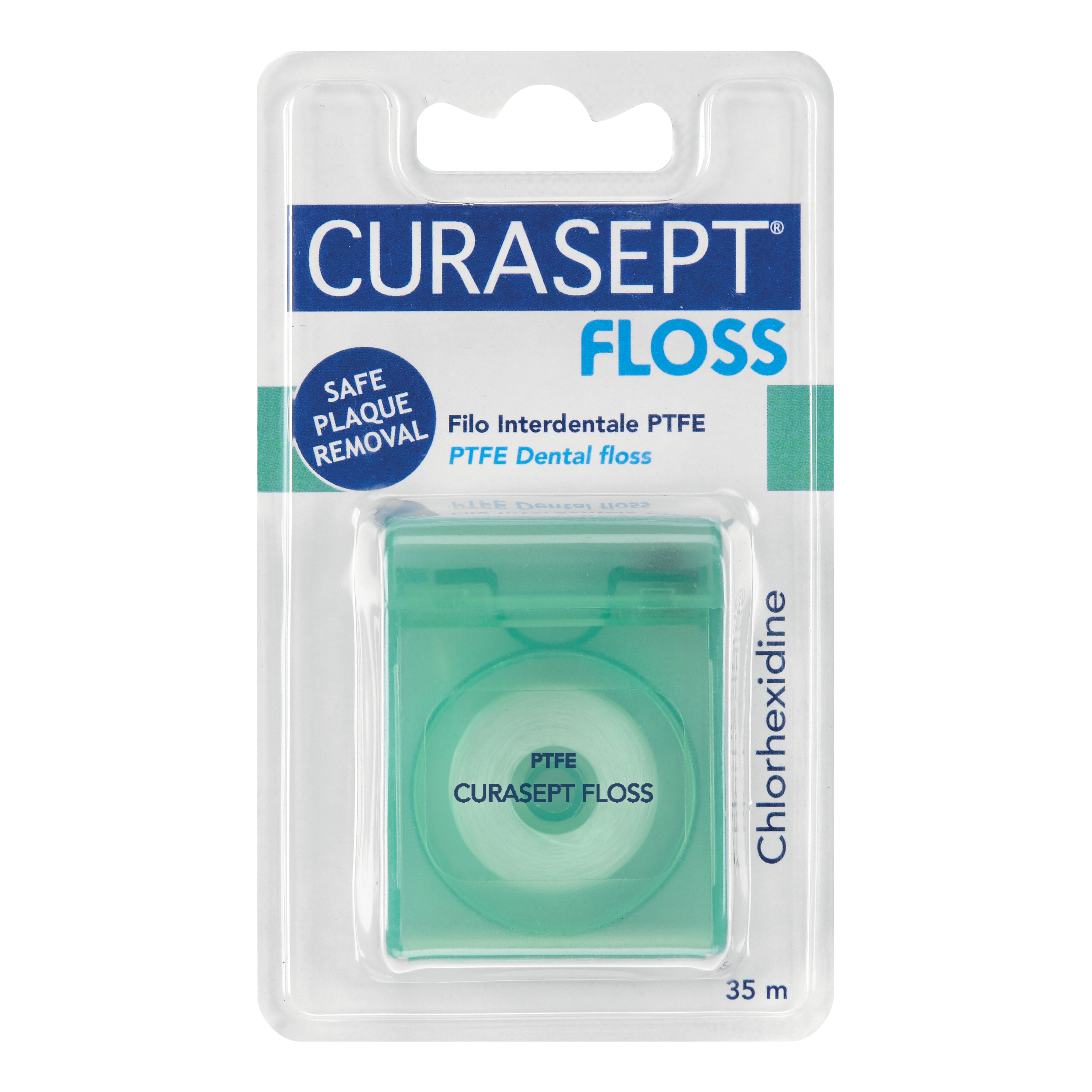 Curasept floss ptfe tape clorexidina