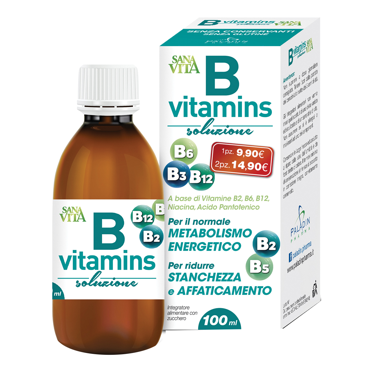 Sanavita b vitamins soluzione 100 ml