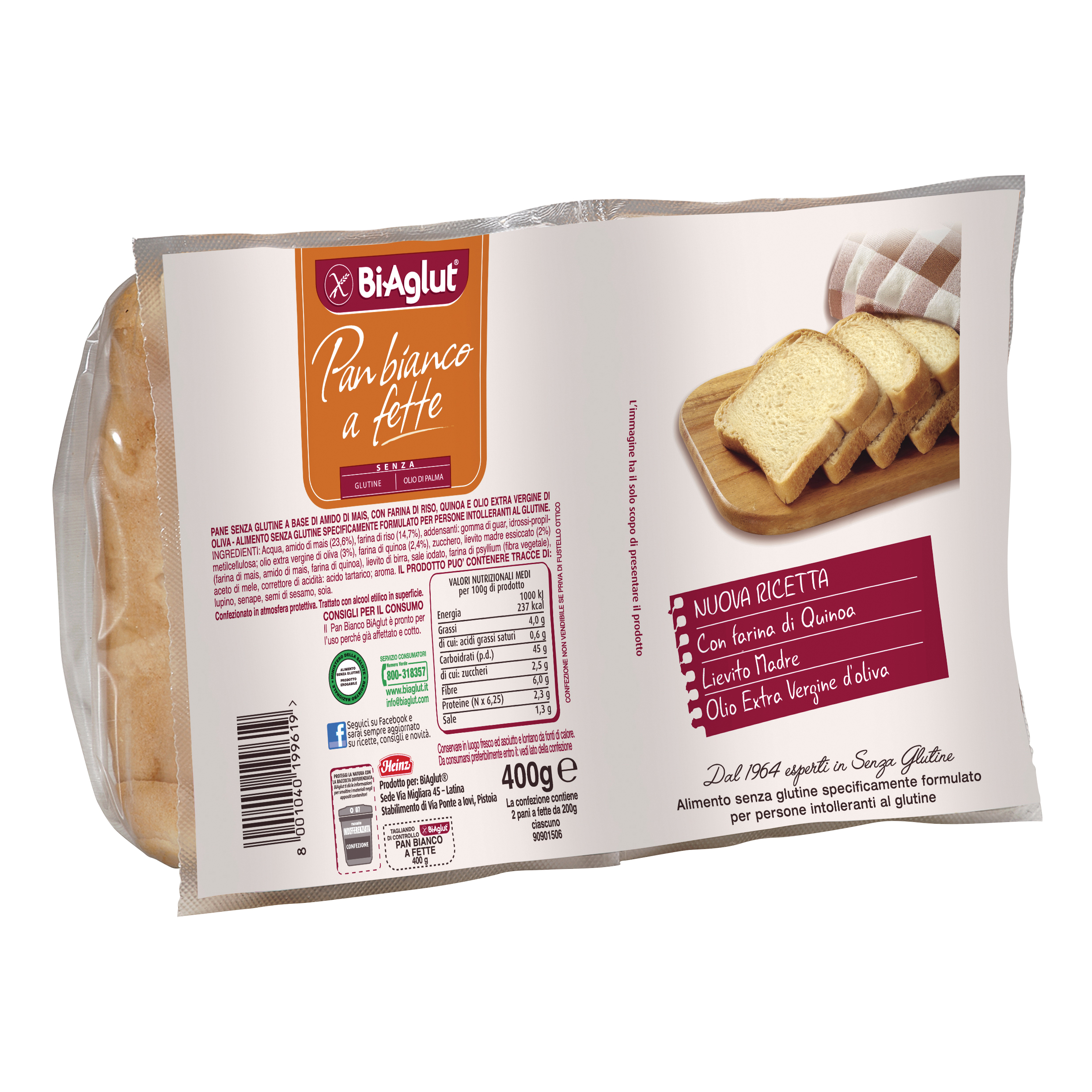 Biaglut pane soffice fette 2 x 200 g